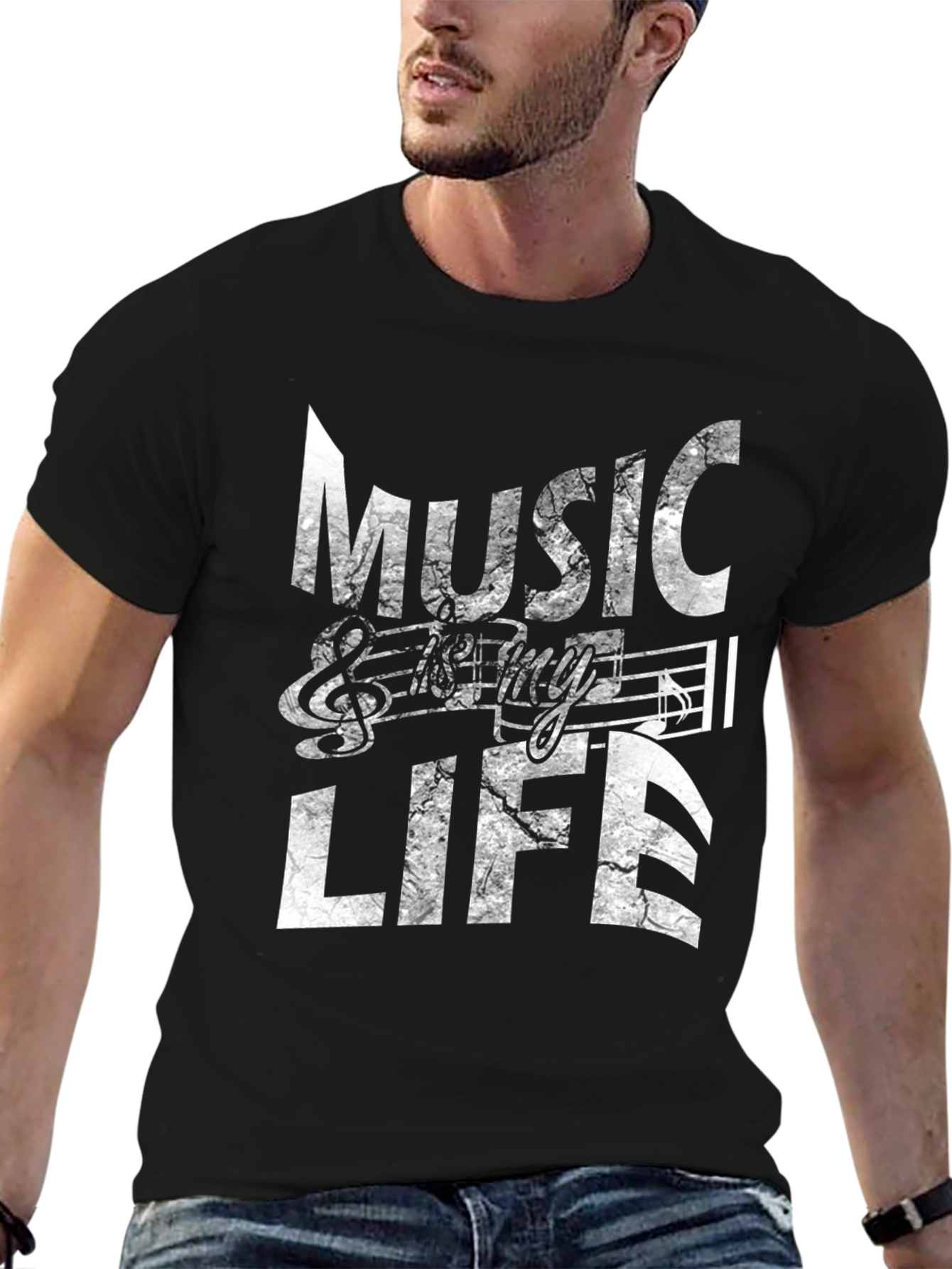 Music is My Life Graphic T-Shirt