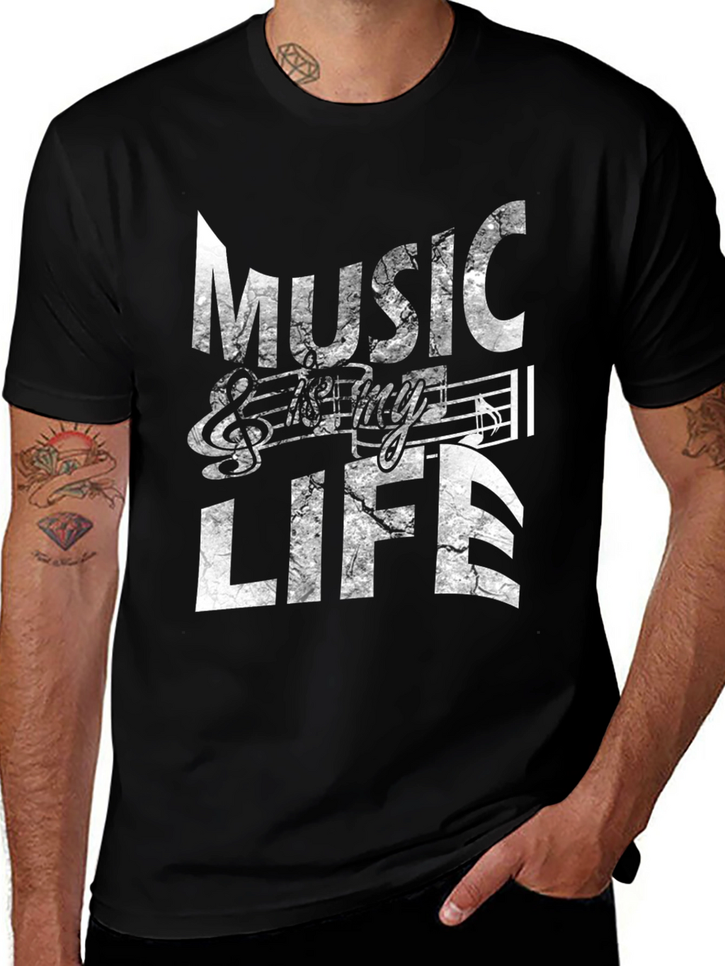 Music is My Life Graphic T-Shirt