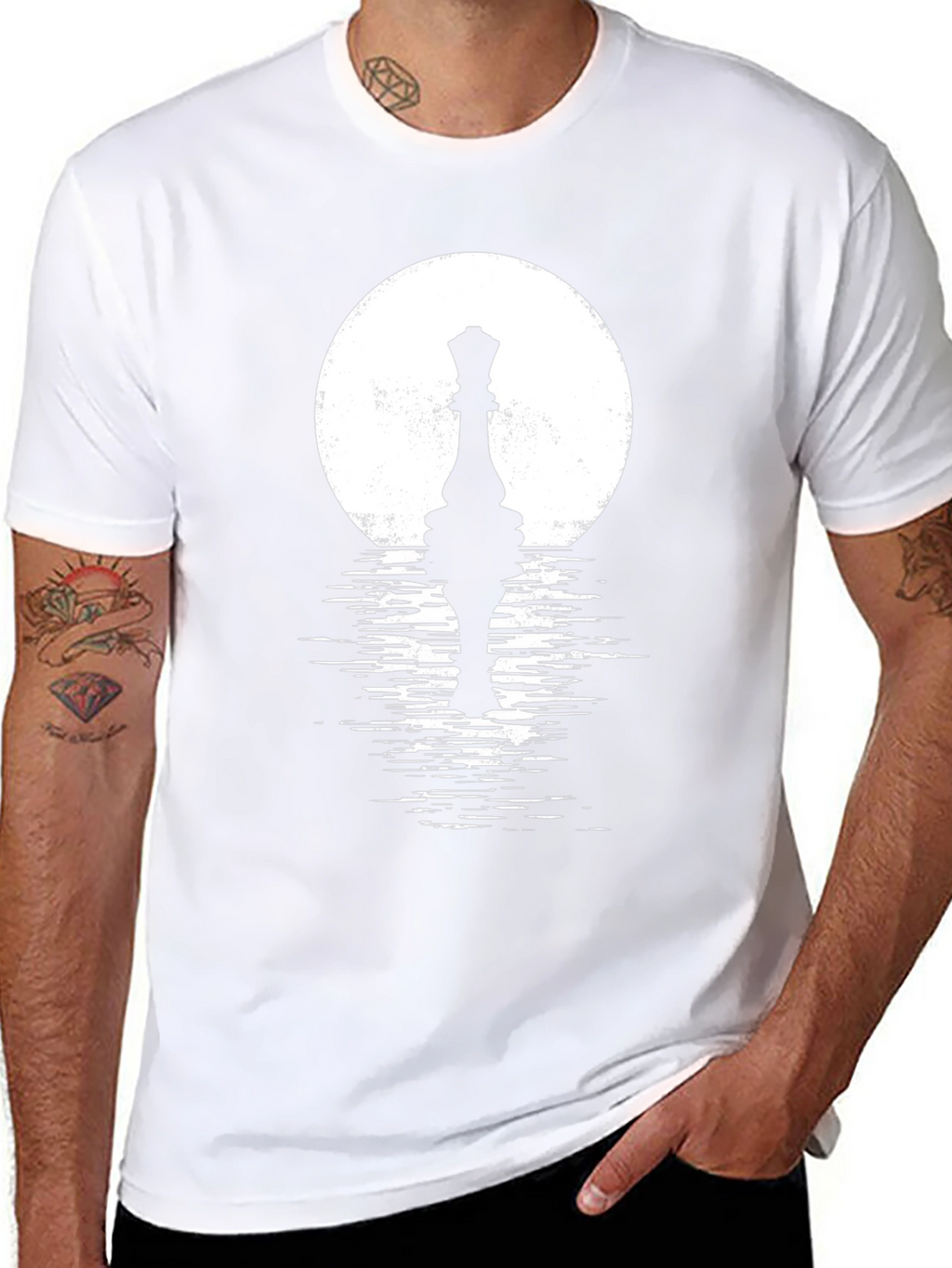 Chess Queen Reflecting T-Shirt