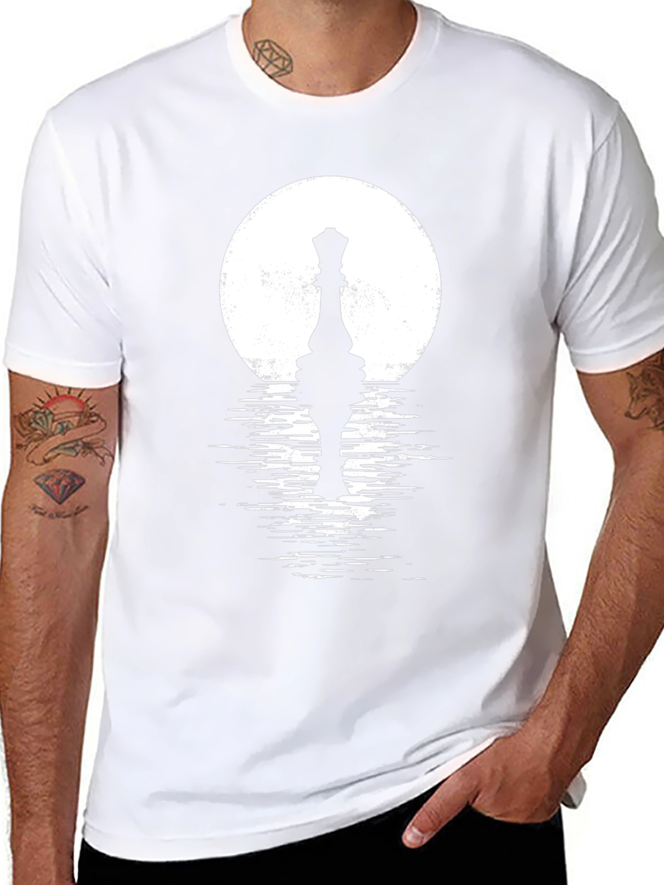 Chess Queen Reflecting T-Shirt