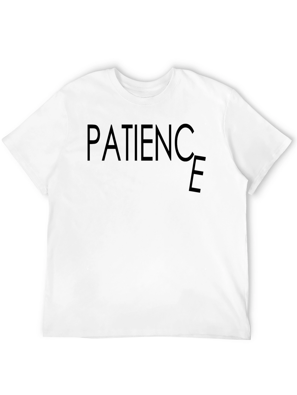 Patience Graphic Tee - Minimalist Style
