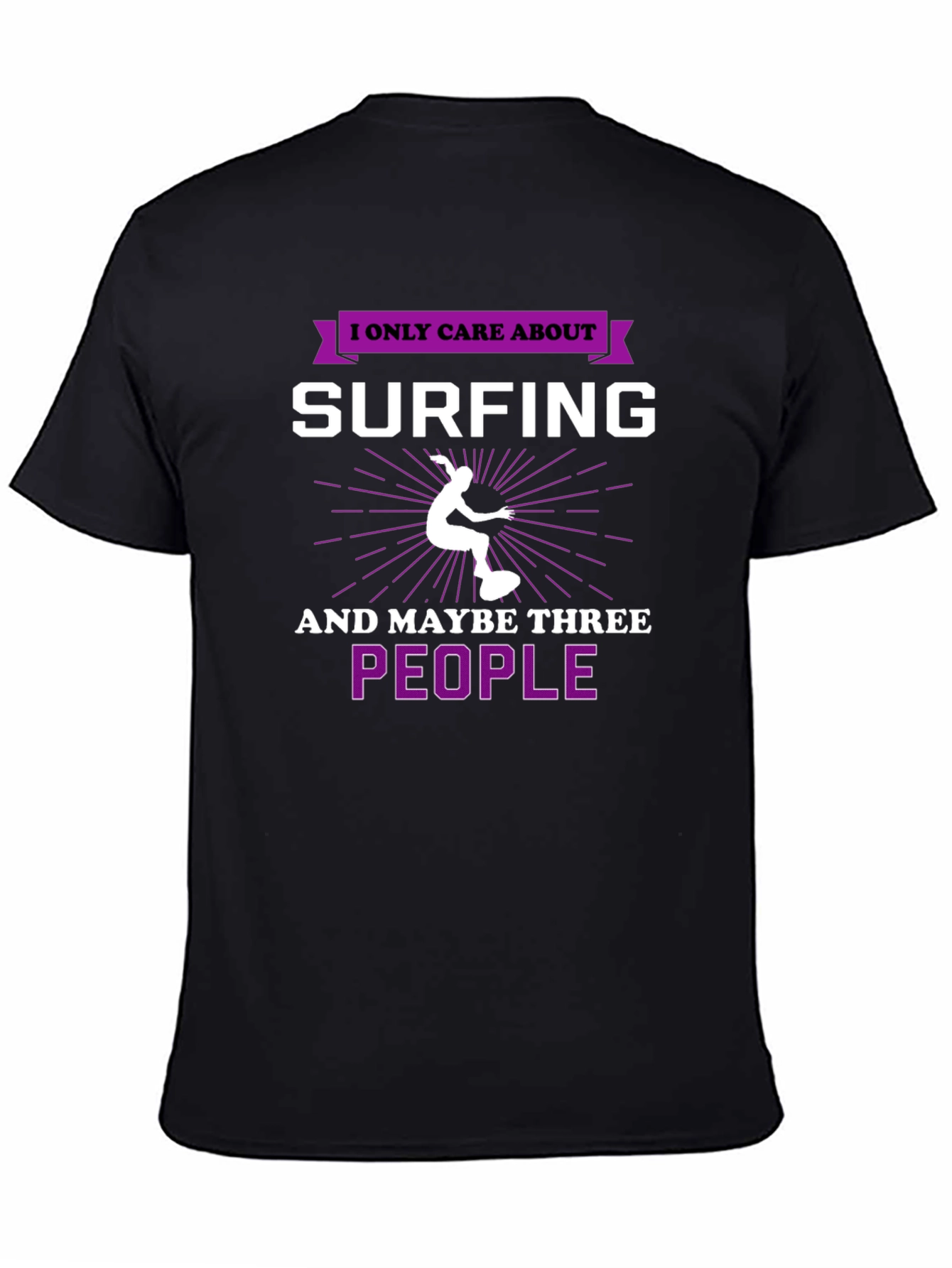 Surfing Lover T-Shirt - I Only Care About Surfing Tee