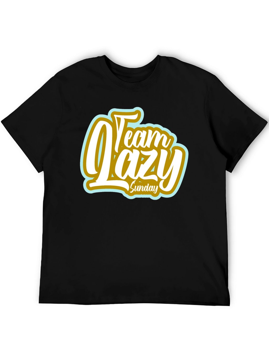 Team Lazy Sunday Black T-Shirt