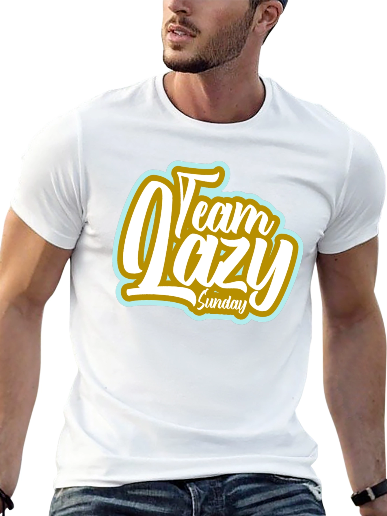 Team Lazy Sunday Black T-Shirt