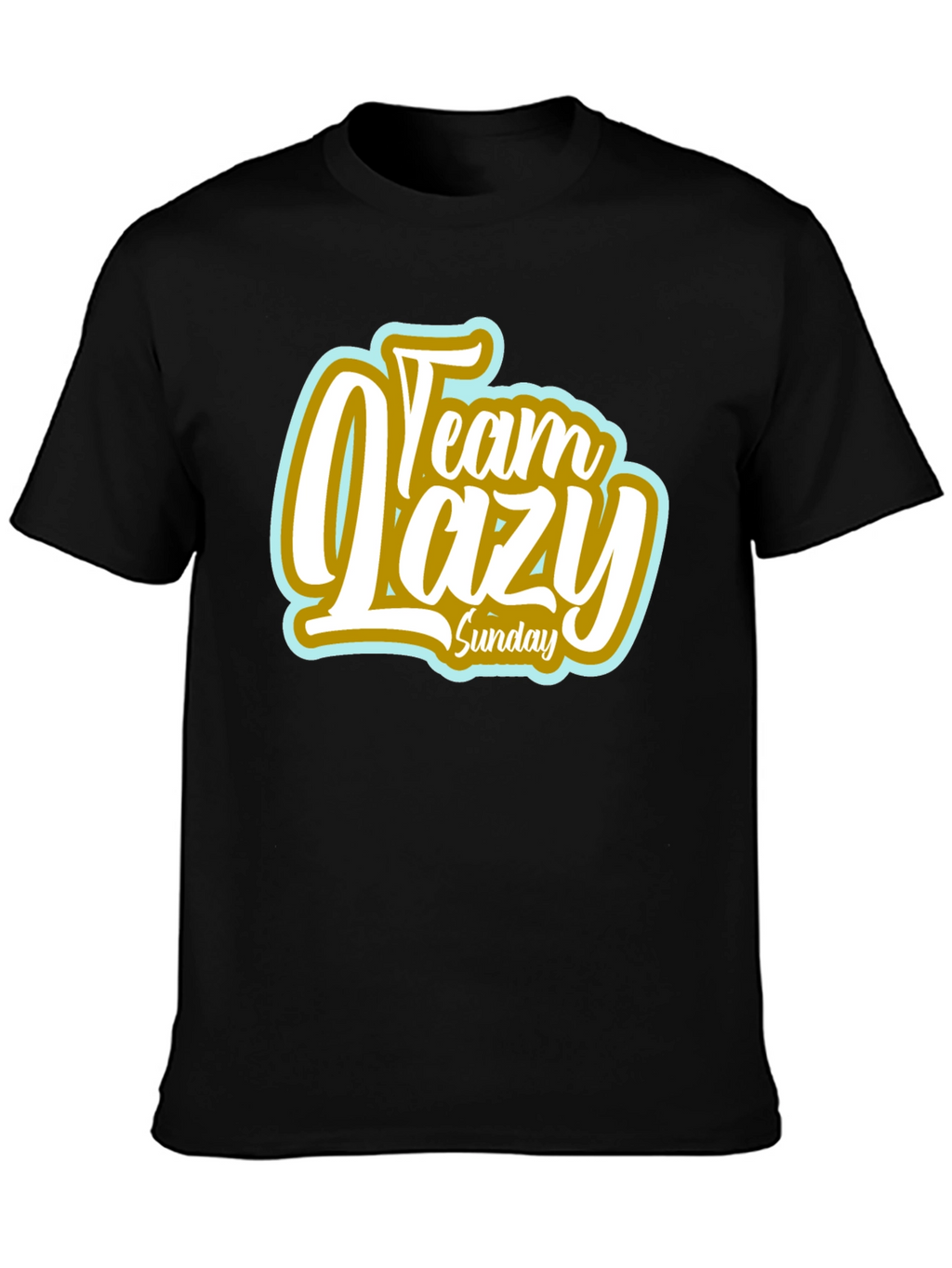 Team Lazy Sunday Black T-Shirt