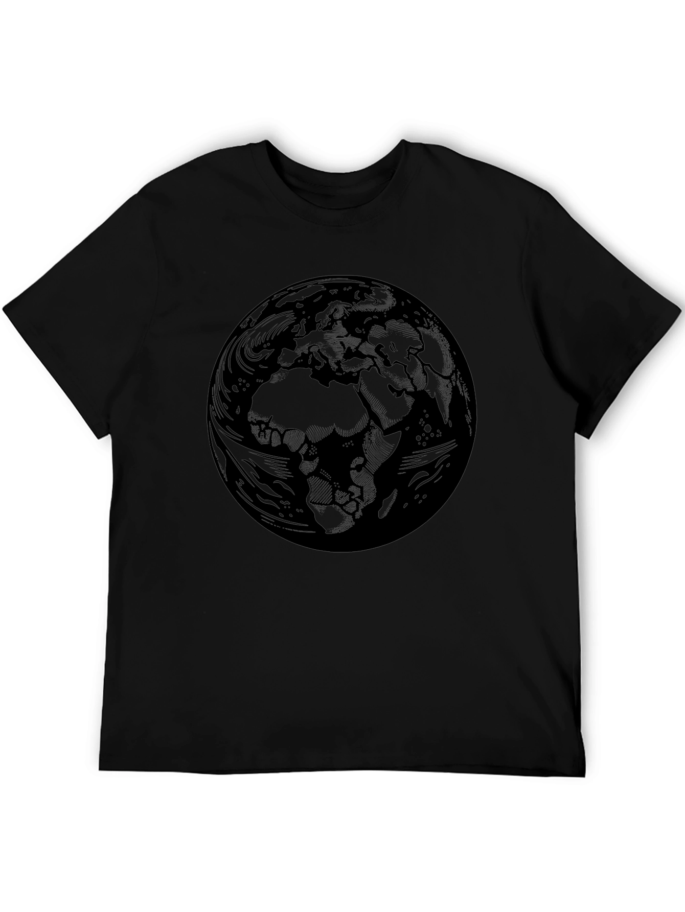 Earth Graphic Black T-Shirt