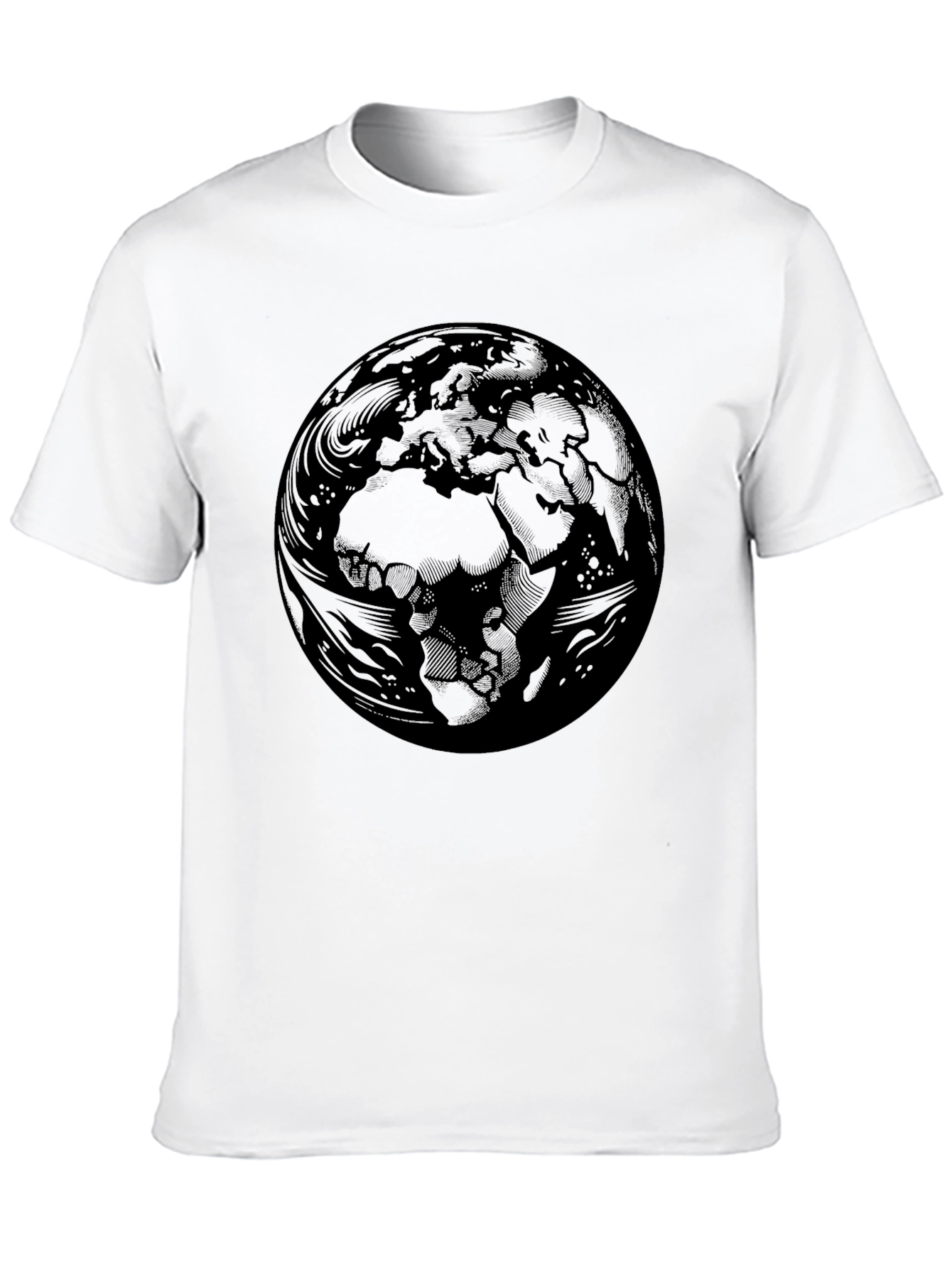 Earth Graphic Black T-Shirt