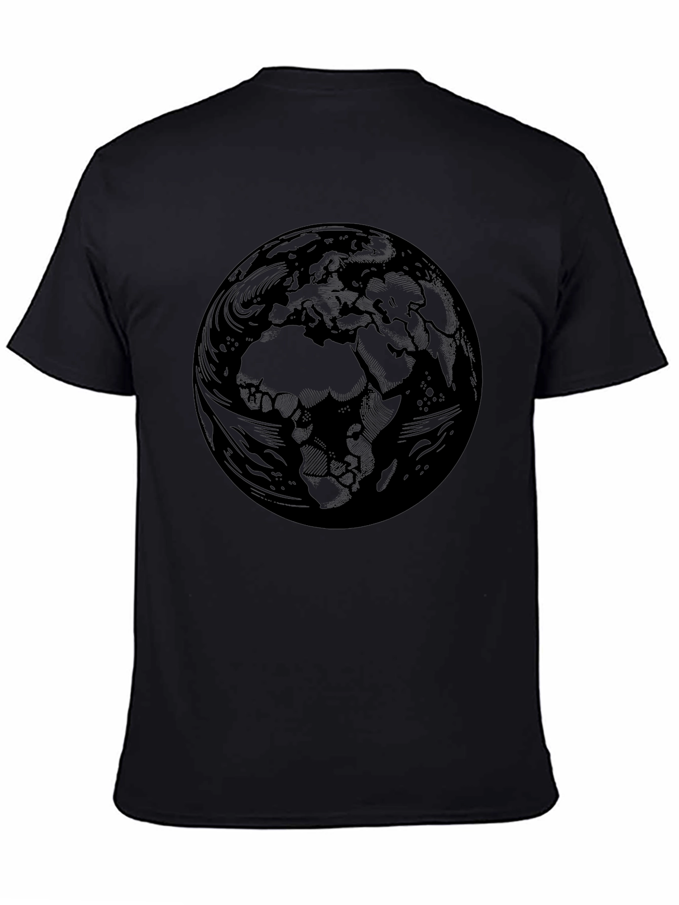 Earth Graphic Black T-Shirt
