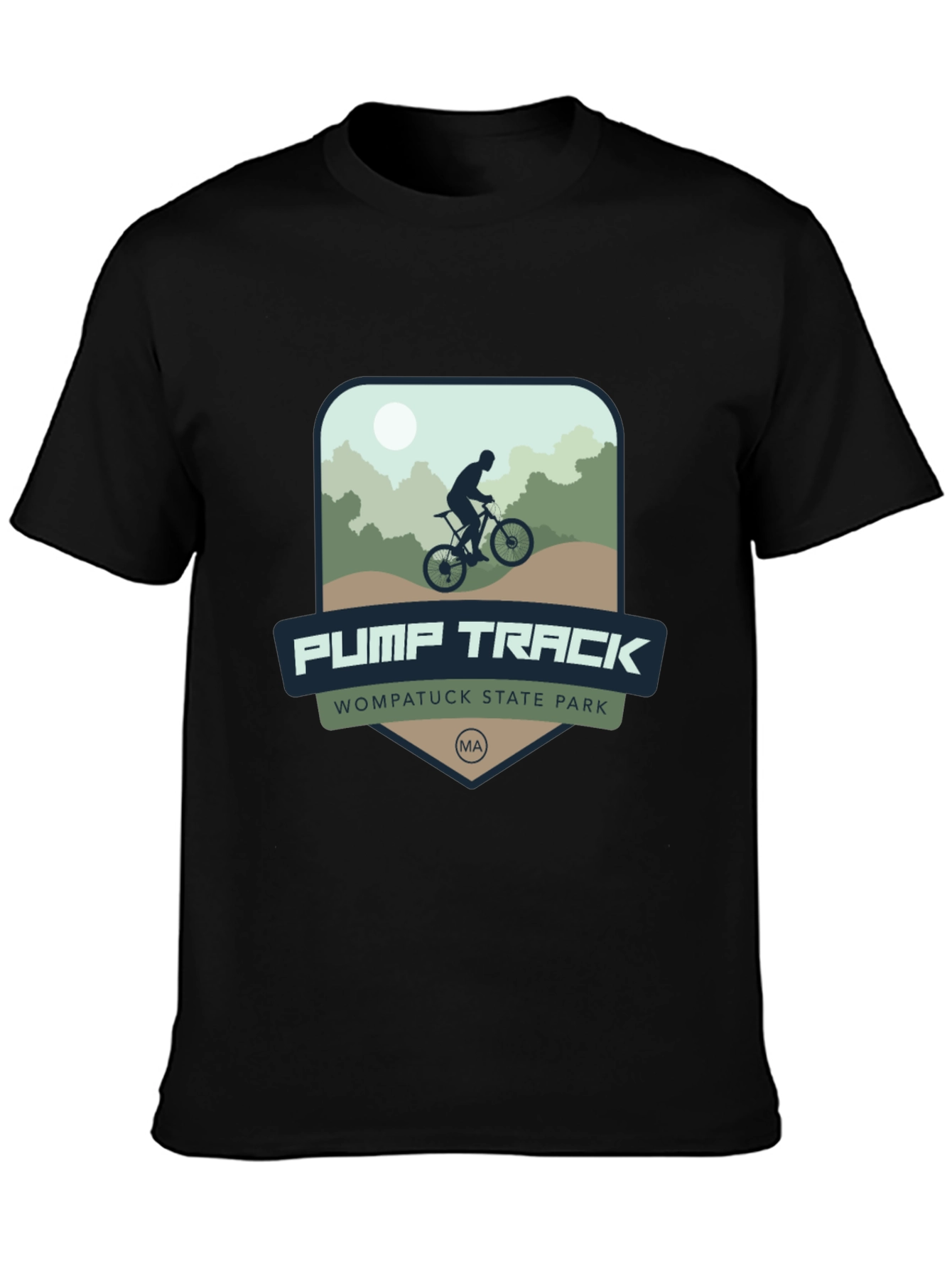 Pump Track T-Shirt - Wompatuck State Park MA