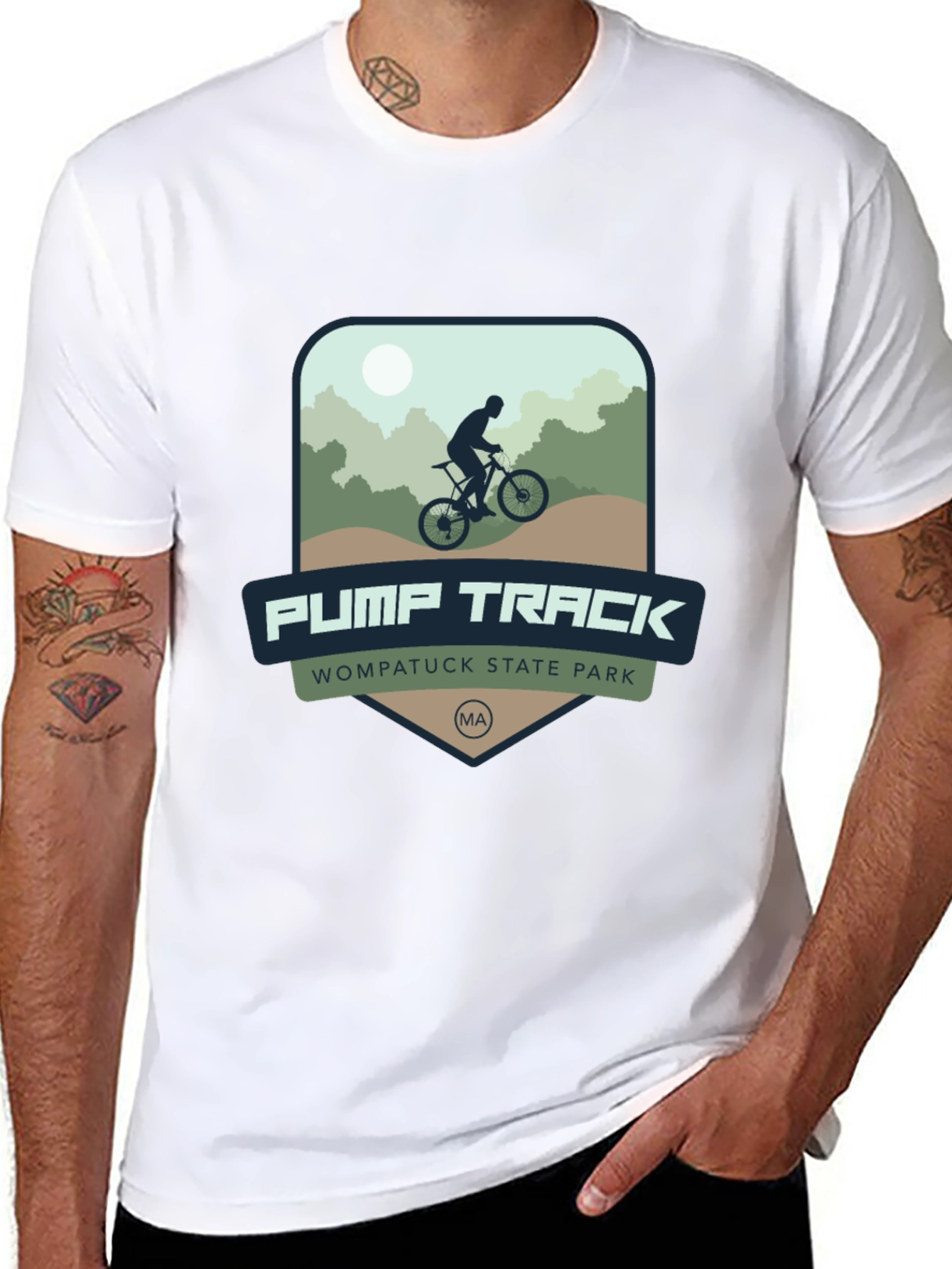 Pump Track T-Shirt - Wompatuck State Park MA