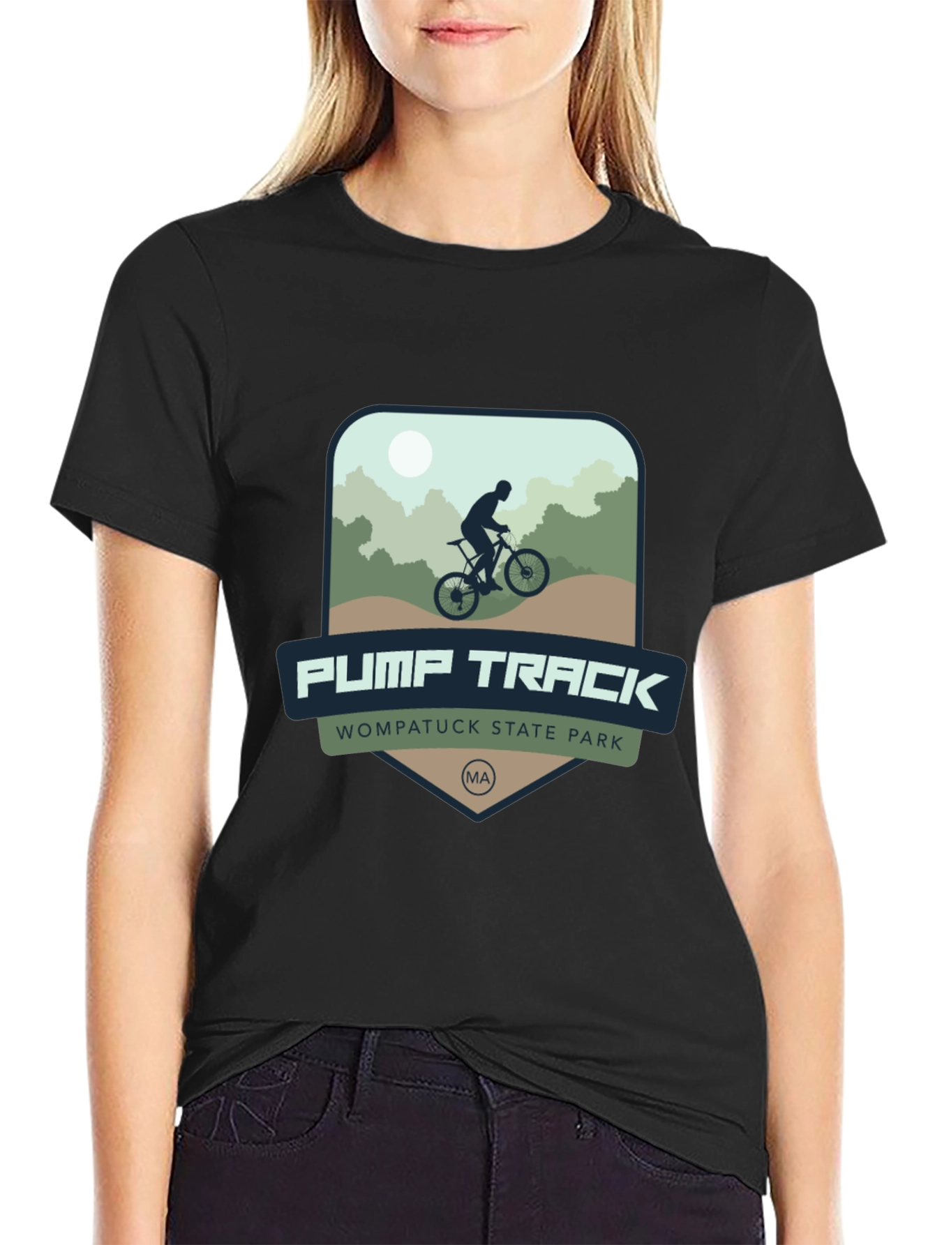 Pump Track T-Shirt - Wompatuck State Park MA
