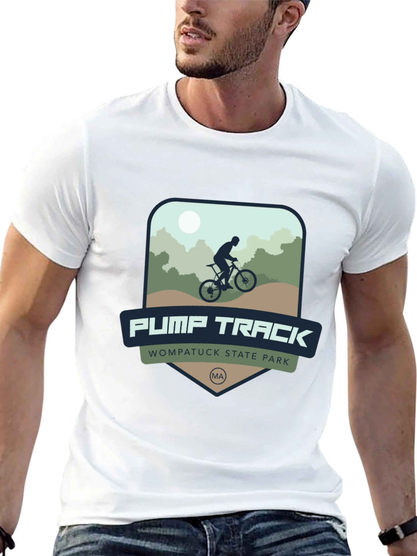 Pump Track T-Shirt - Wompatuck State Park MA