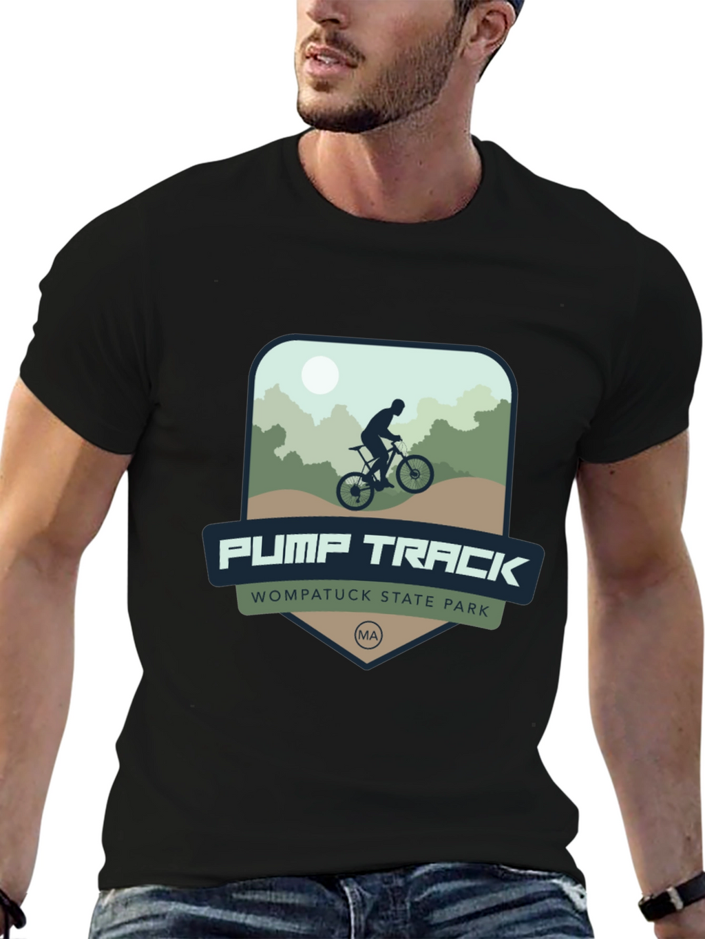 Pump Track T-Shirt - Wompatuck State Park MA