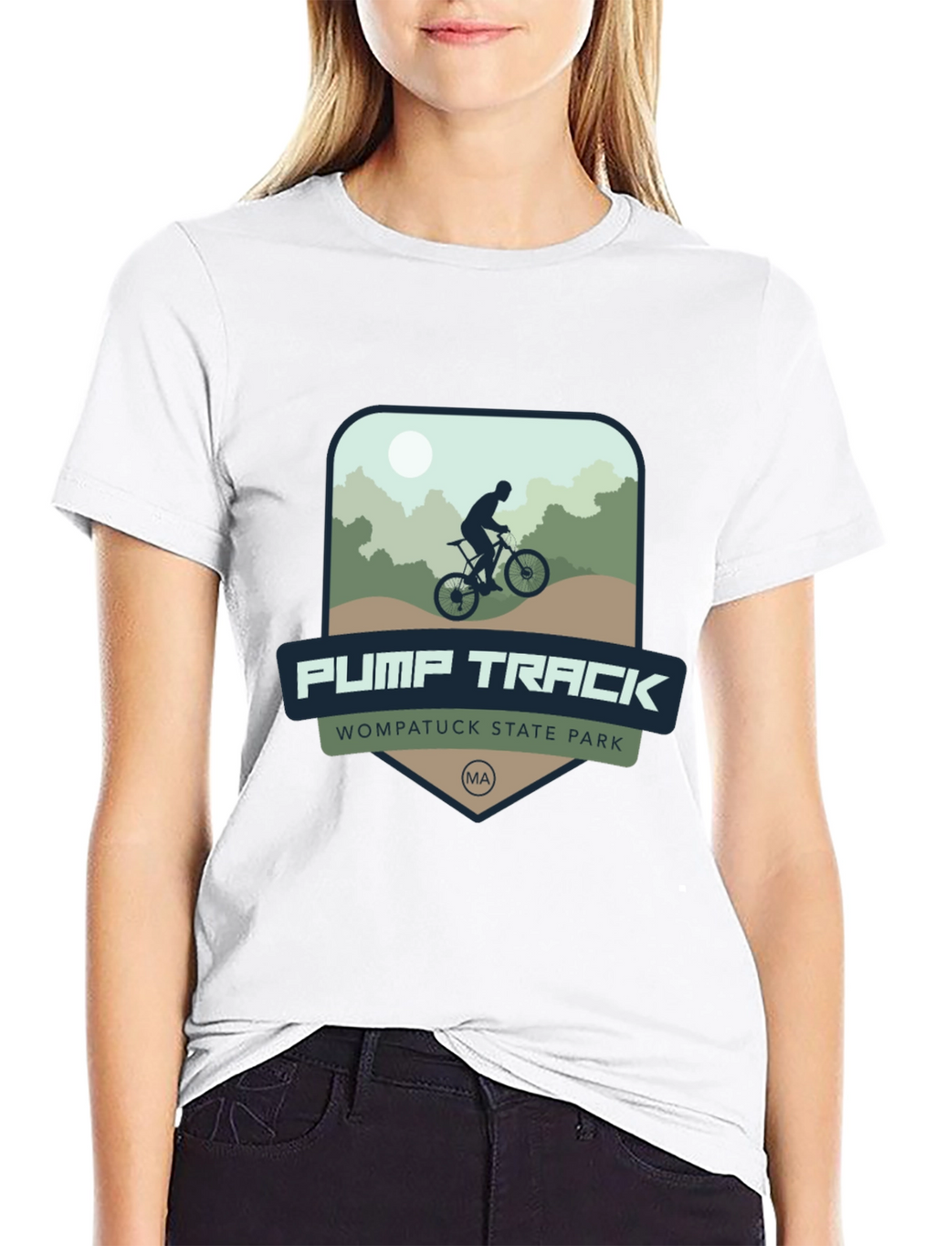 Pump Track T-Shirt - Wompatuck State Park MA