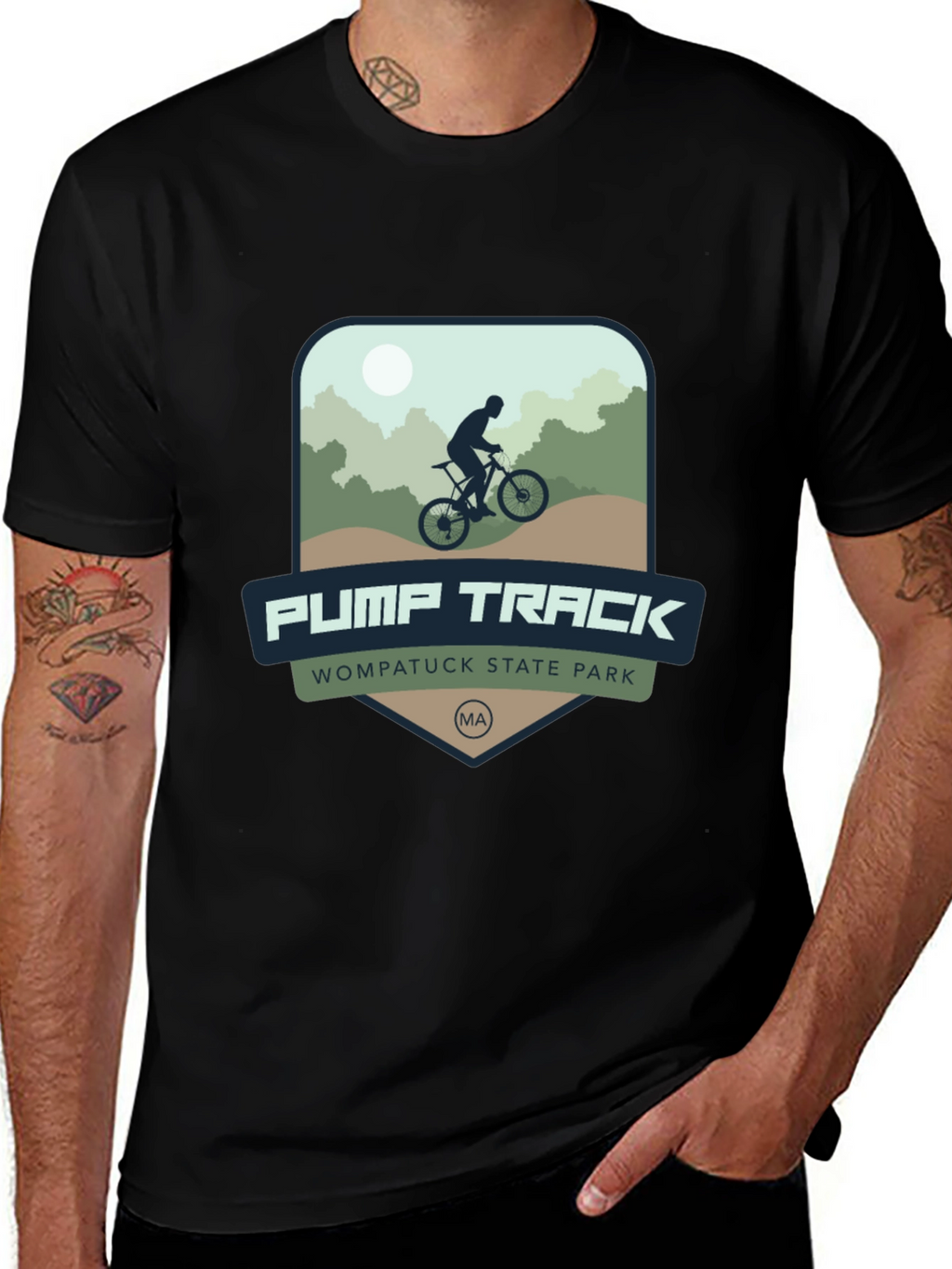 Pump Track T-Shirt - Wompatuck State Park MA