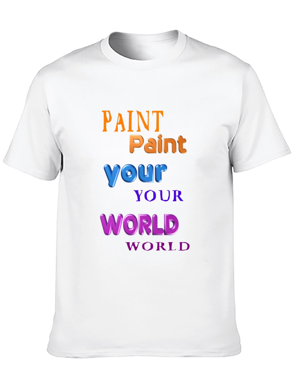 Paint Your World Graphic T-Shirt - Black