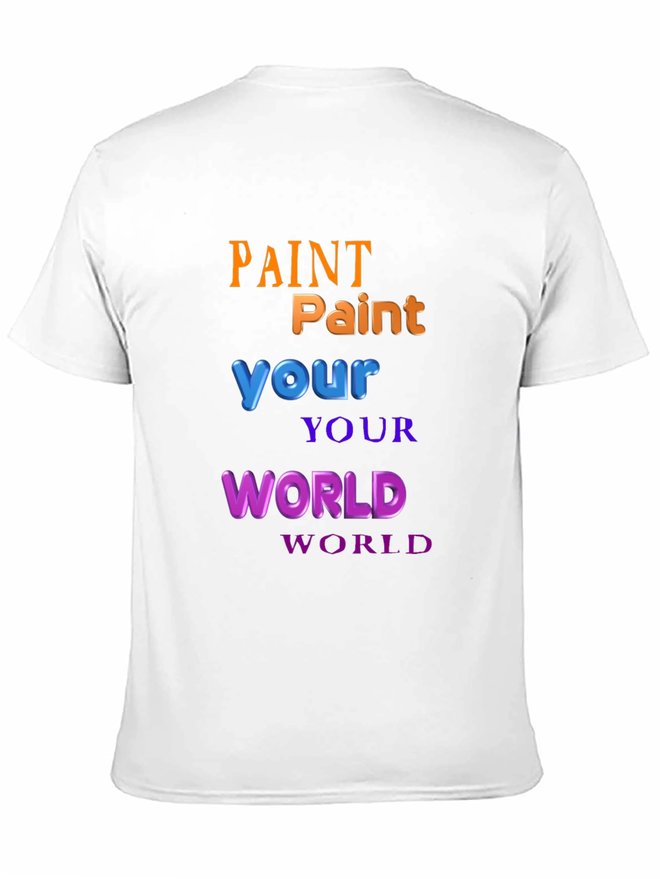 Paint Your World Graphic T-Shirt - Black
