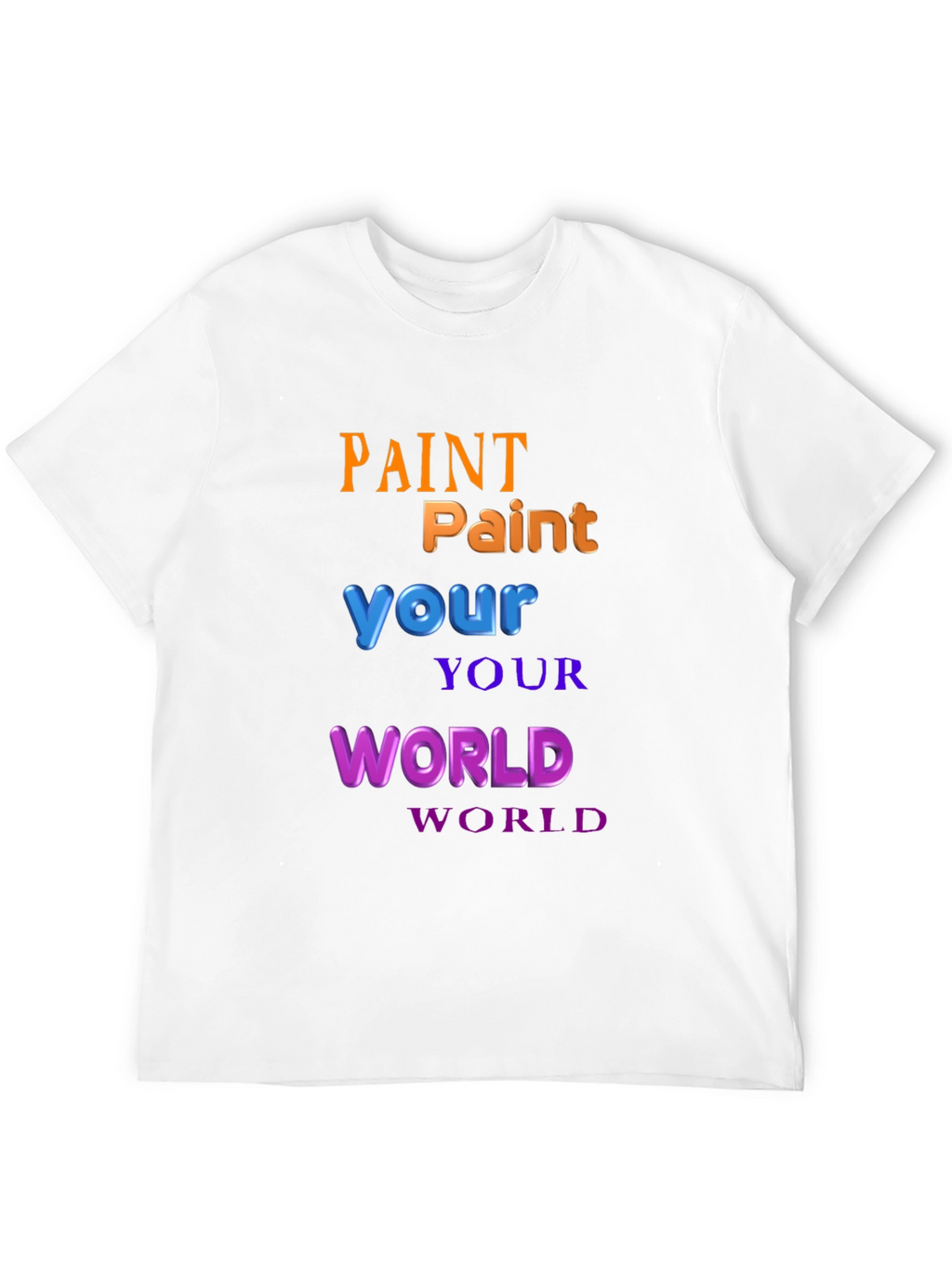Paint Your World Graphic T-Shirt - Black
