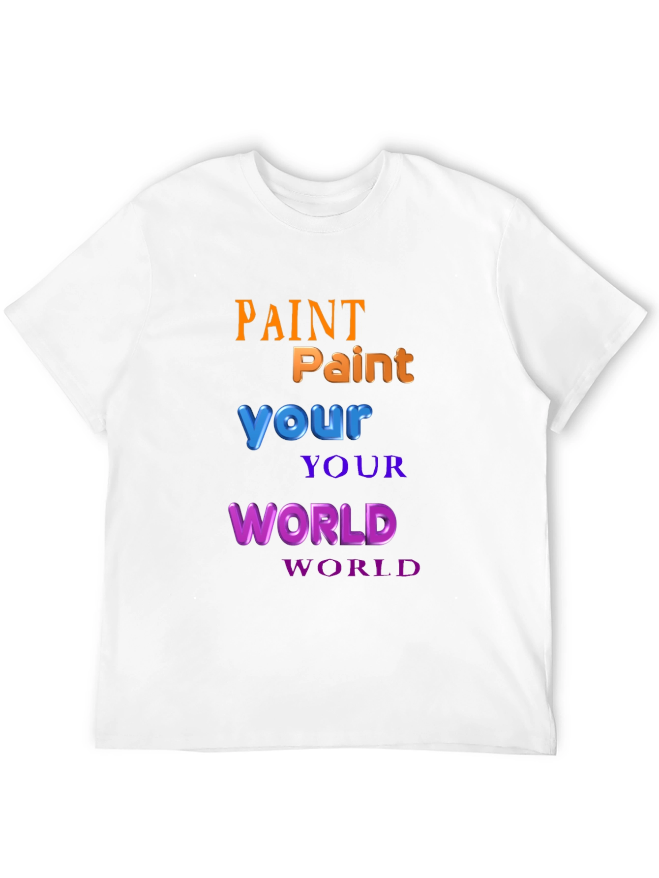 Paint Your World Graphic T-Shirt - Black