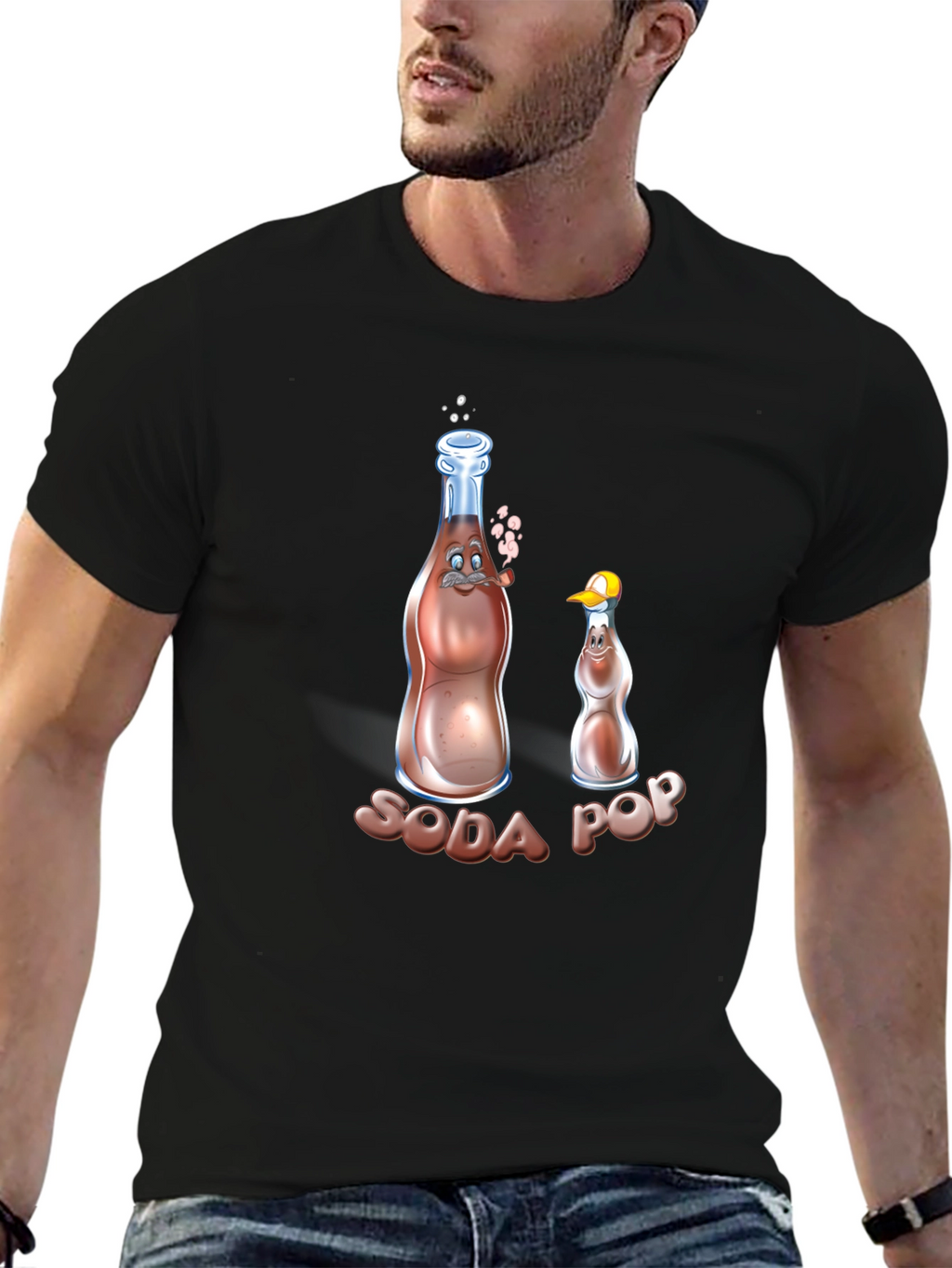 Soda Pop Cartoon Graphic Tee