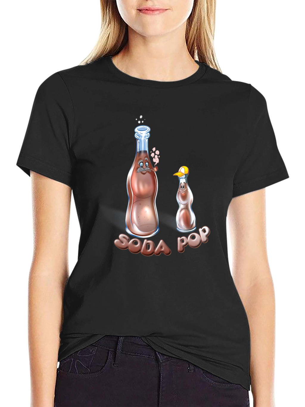 Soda Pop Cartoon Graphic Tee