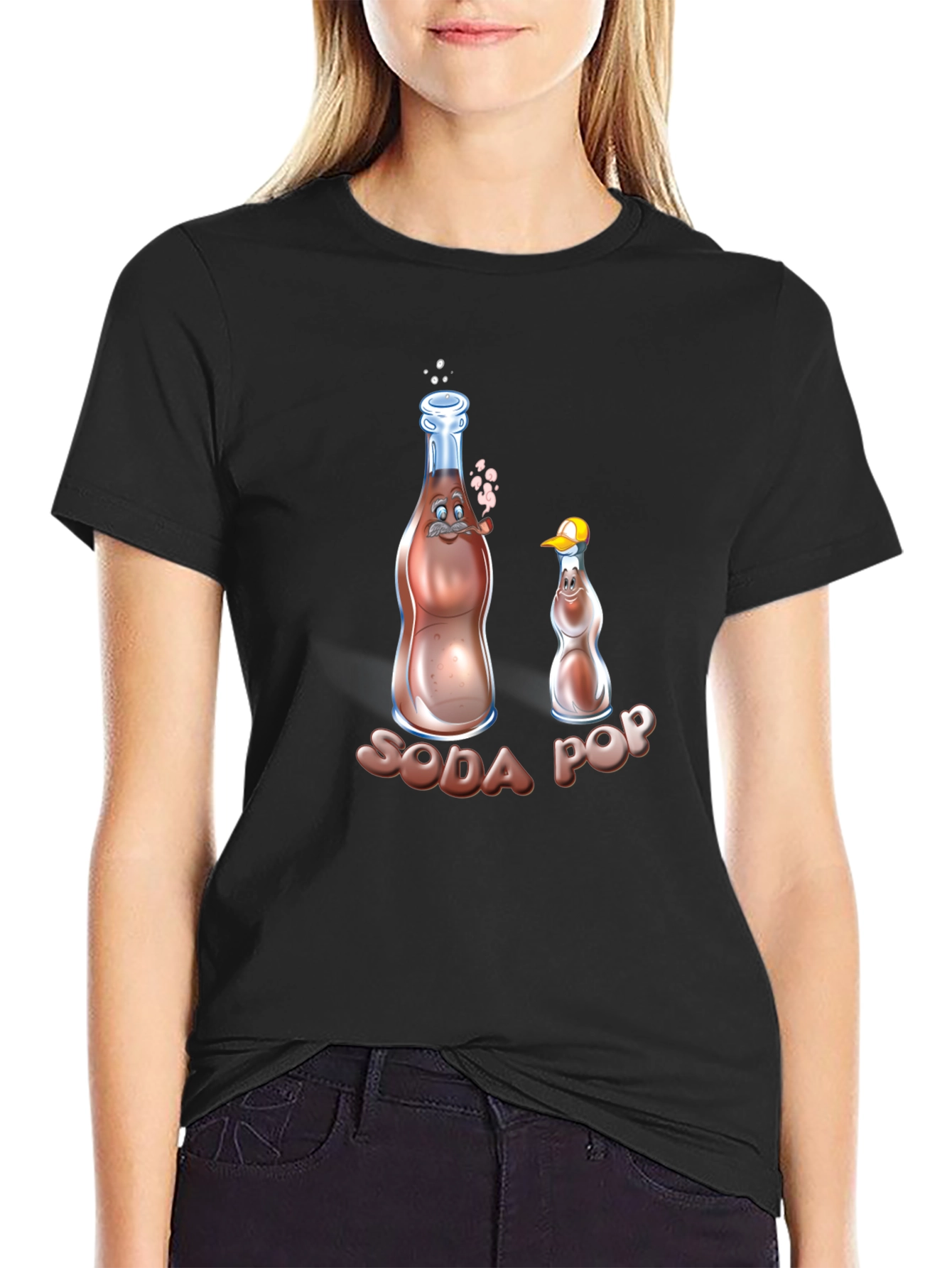 Soda Pop Cartoon Graphic Tee