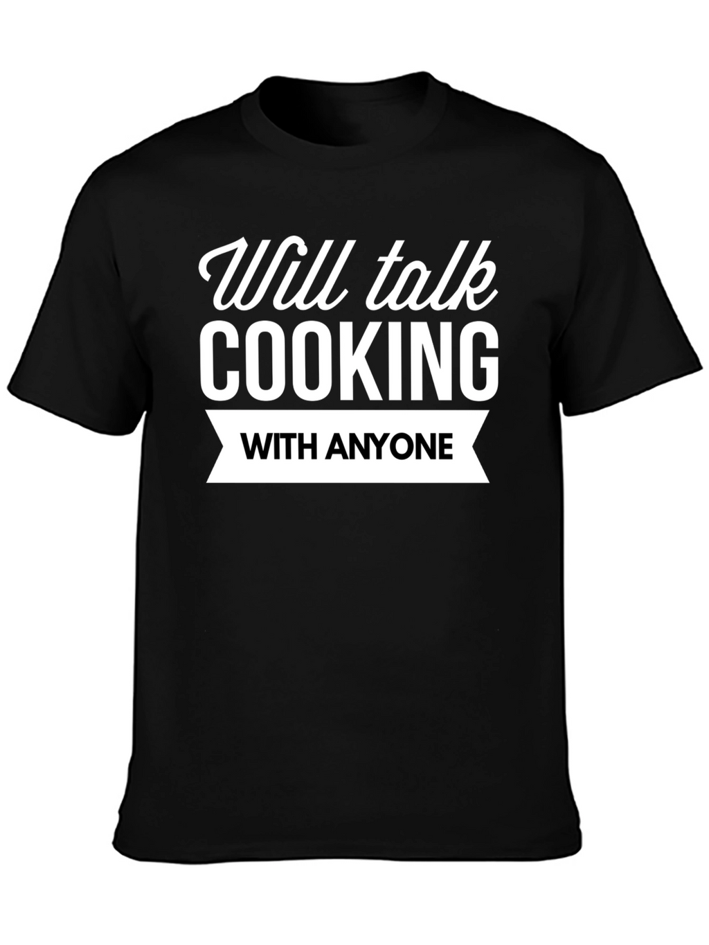 Cooking Enthusiast Black Graphic T-Shirt