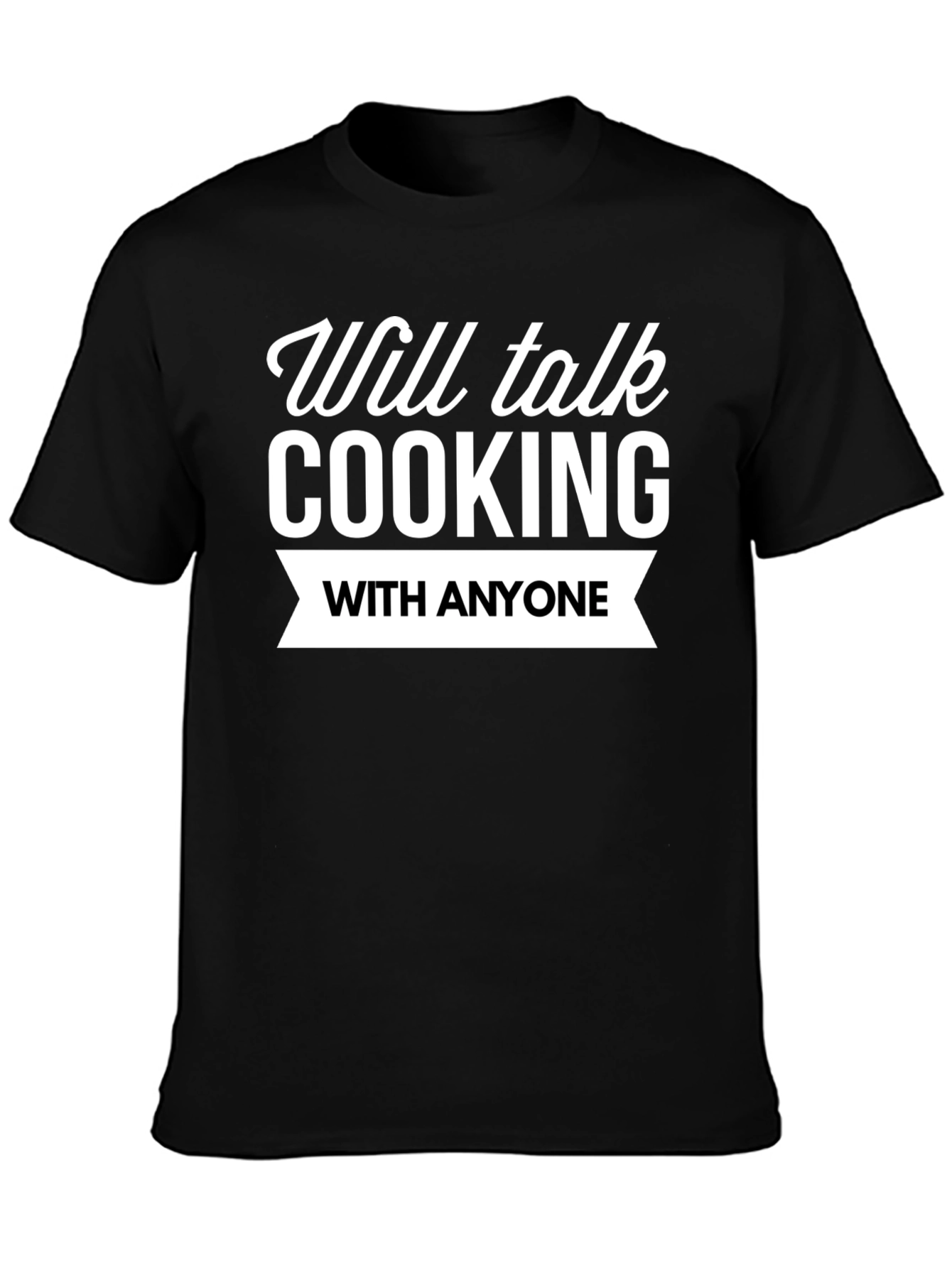 Cooking Enthusiast Black Graphic T-Shirt
