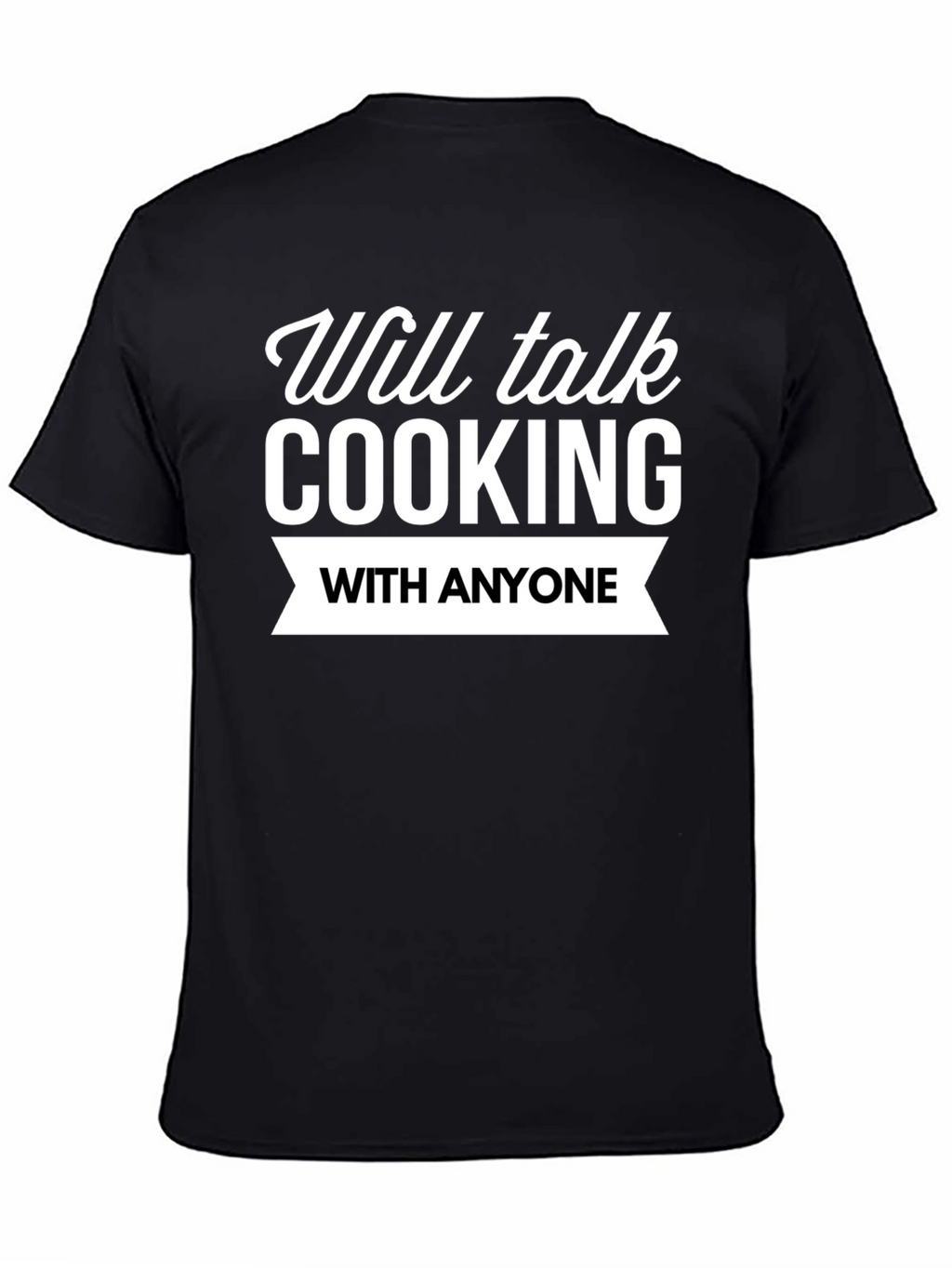 Cooking Enthusiast Black Graphic T-Shirt