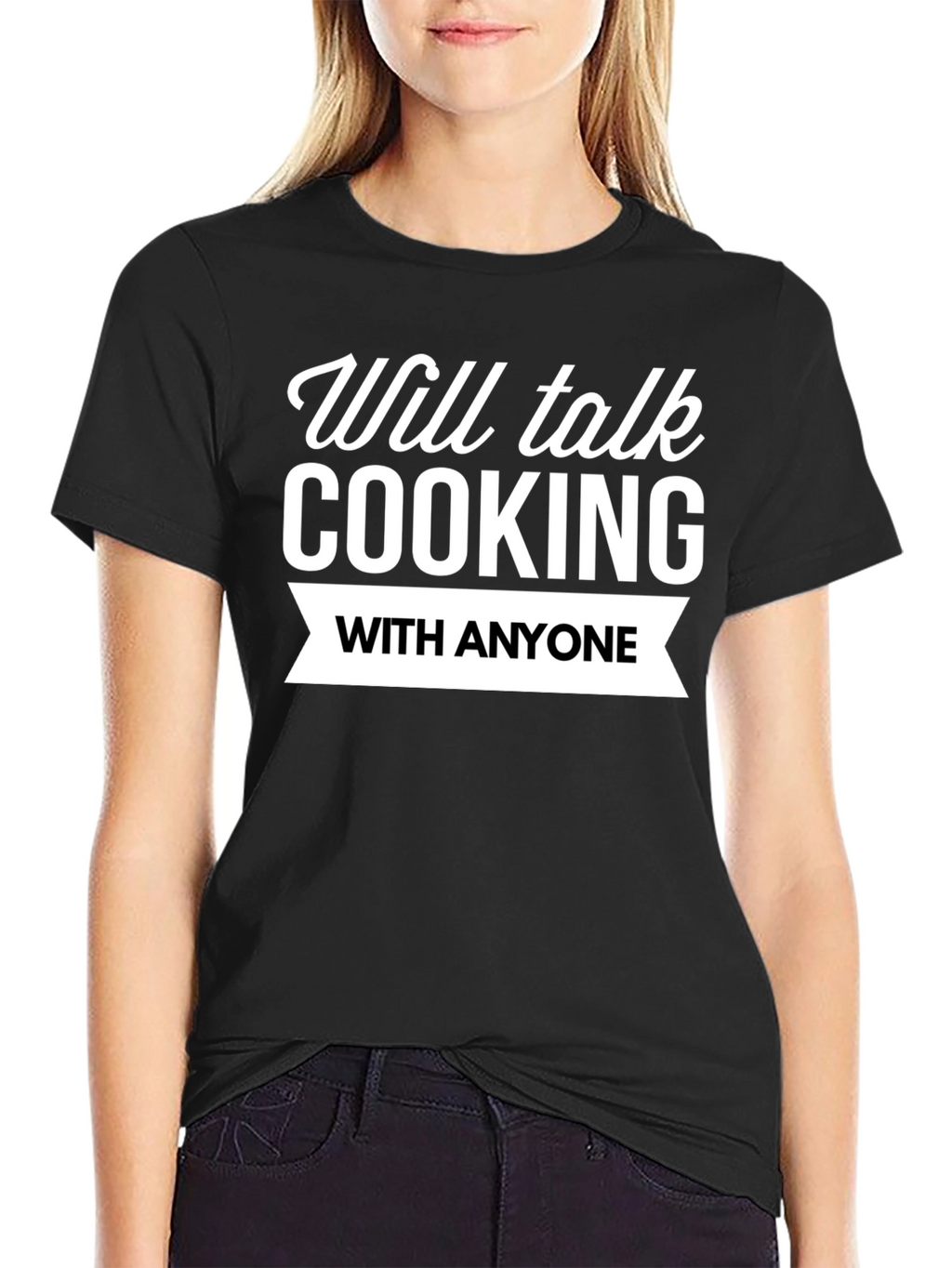 Cooking Enthusiast Black Graphic T-Shirt
