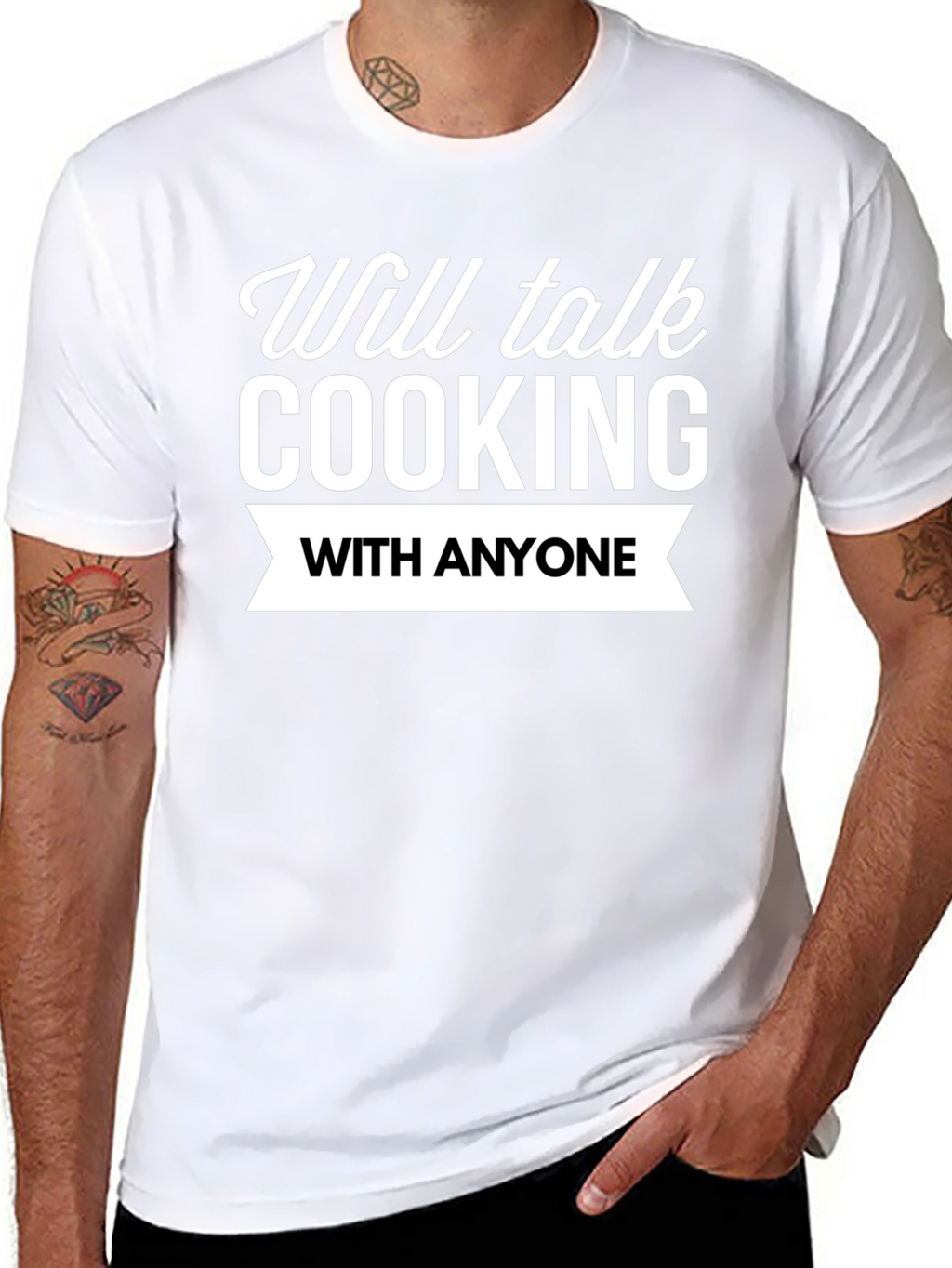Cooking Enthusiast Black Graphic T-Shirt