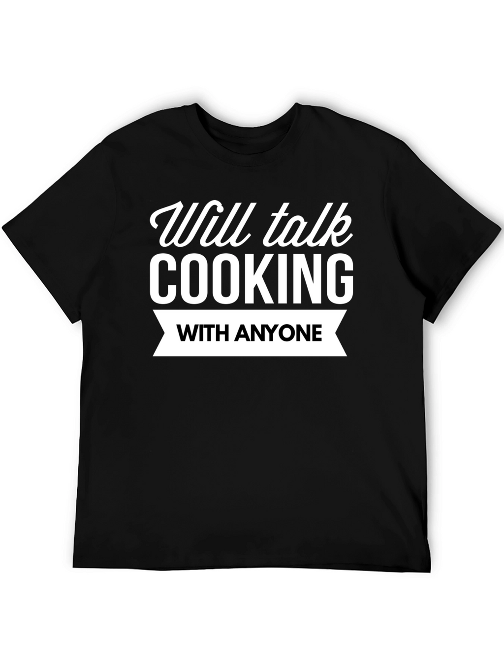 Cooking Enthusiast Black Graphic T-Shirt