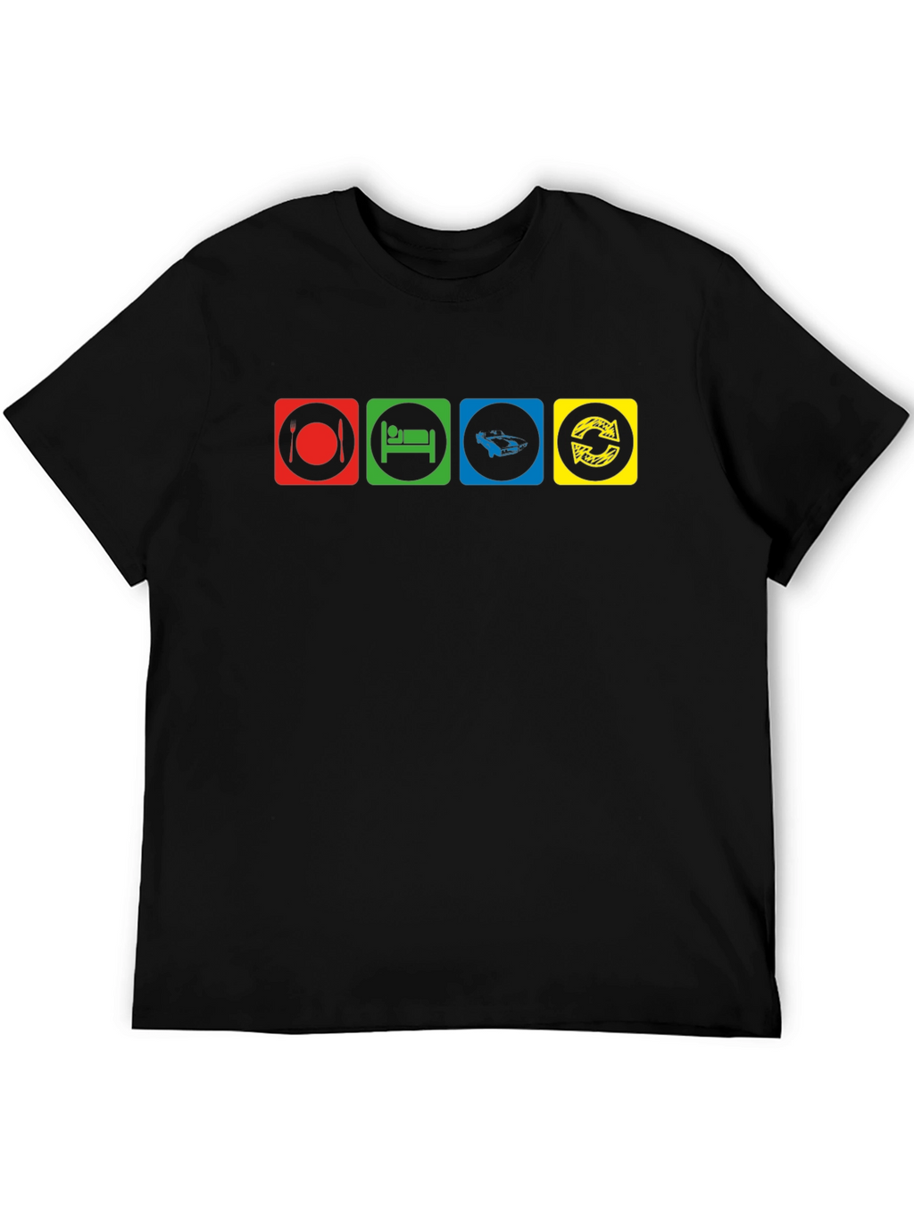 Eat Sleep Drift Repeat Black T-Shirt