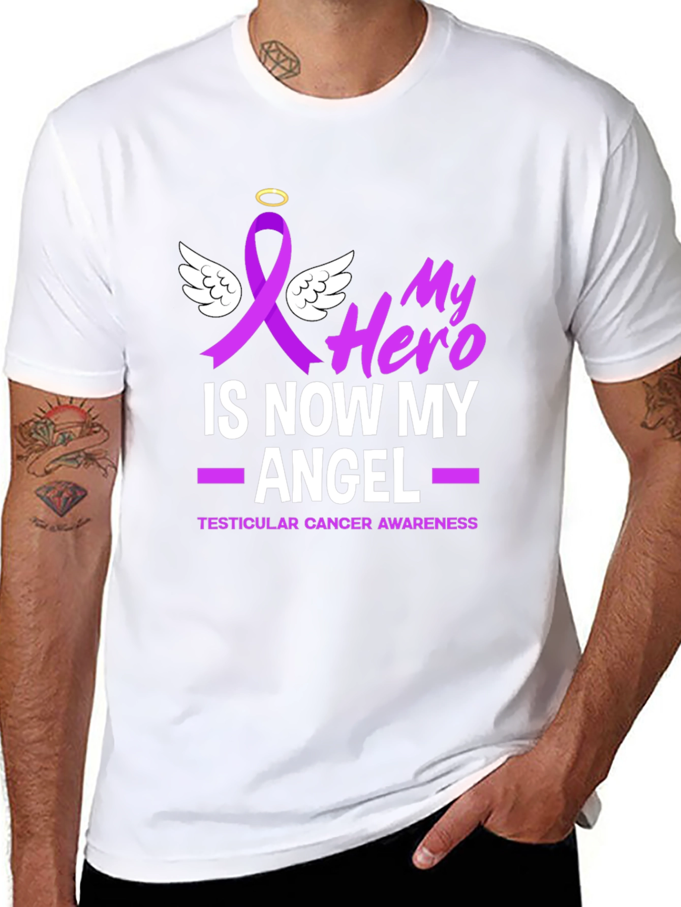 My Hero Is Now My Angel Awareness T-Shirt