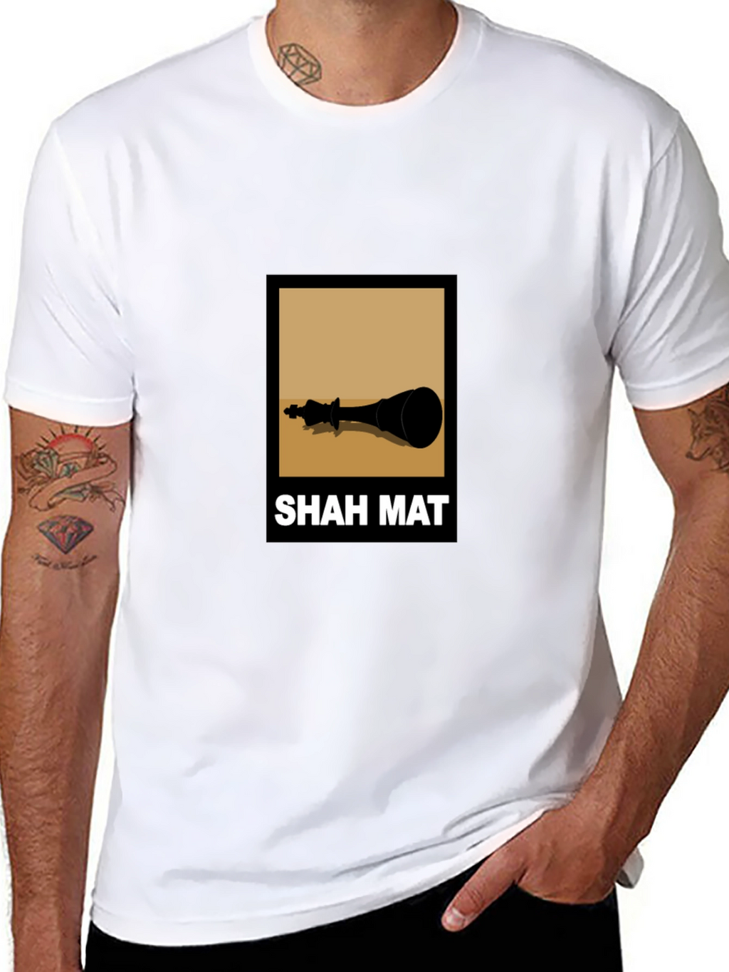 Shah Mat Chess King T-Shirt - Checkmate Tee