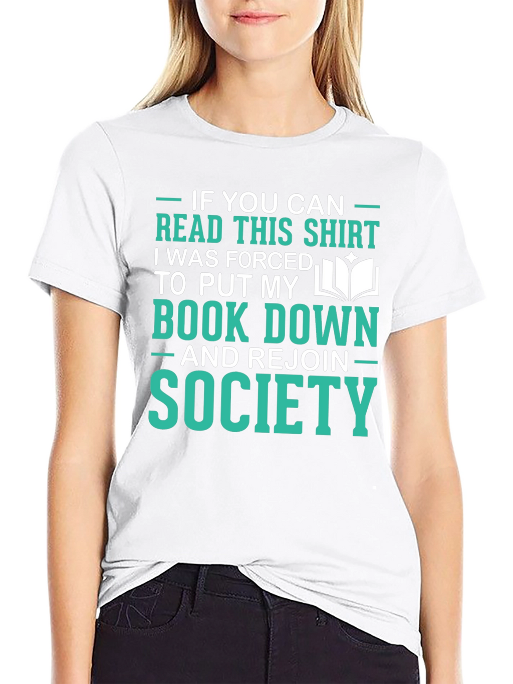 Funny Reader T-Shirt: Forced to Rejoin Society