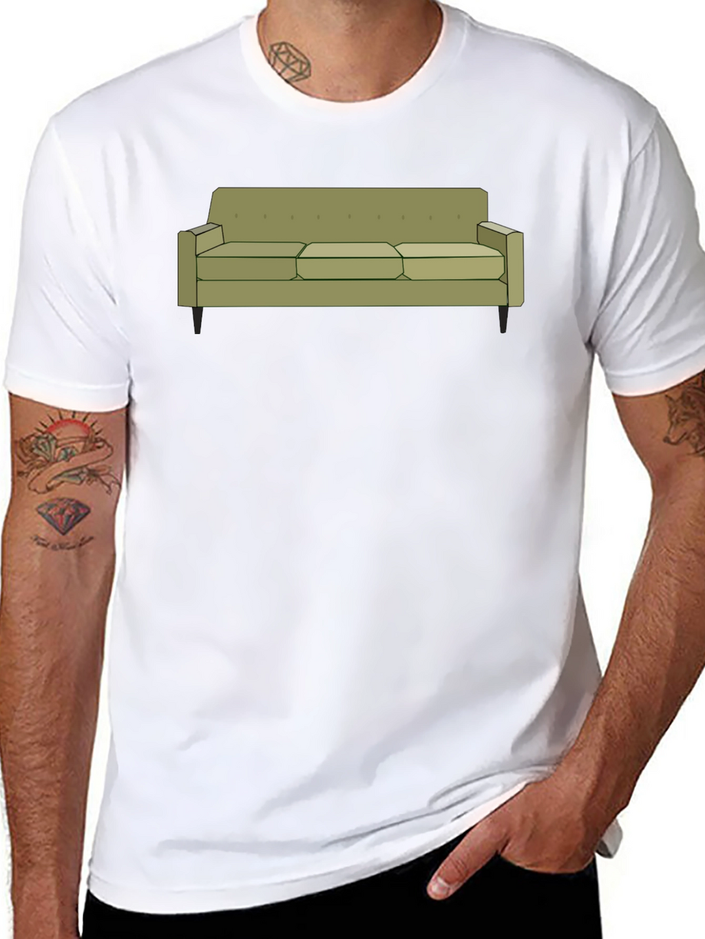 Couch Graphic T-Shirt - Comfortable & Stylish