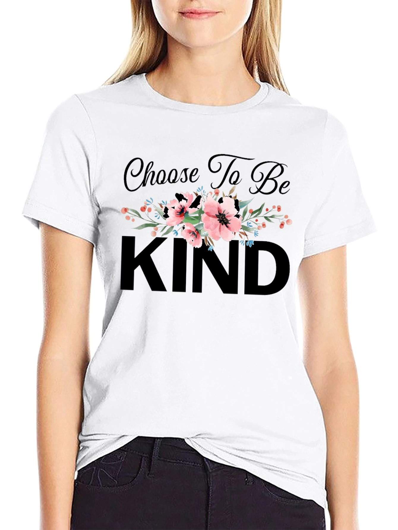 Choose To Be Kind Floral T-Shirt