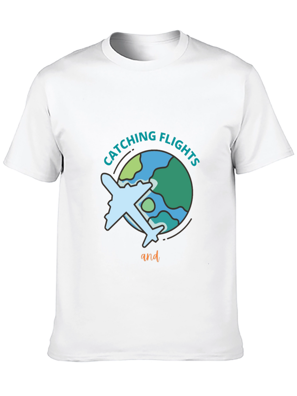 Catching Flights Black Graphic Tee