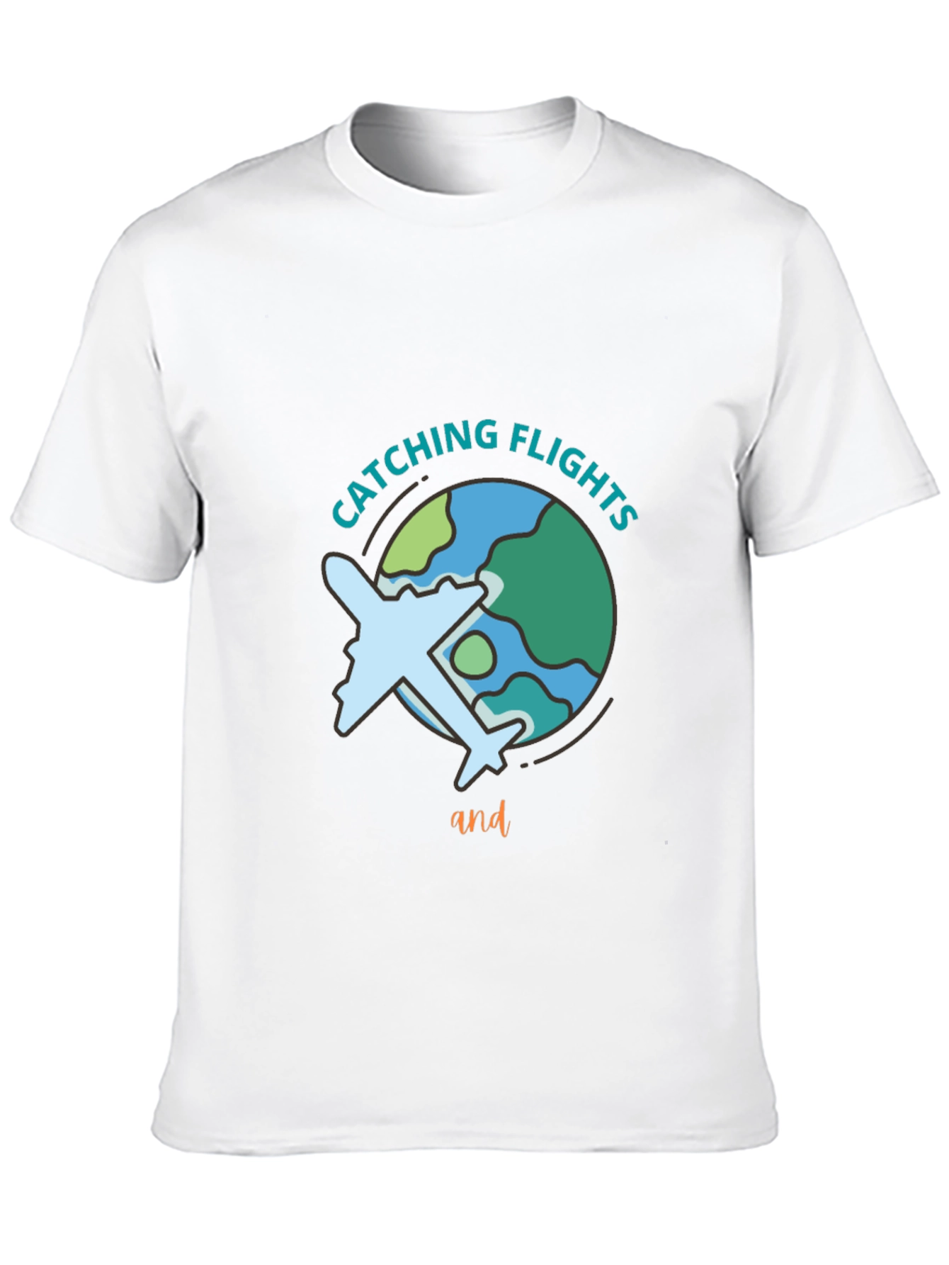 Catching Flights Black Graphic Tee