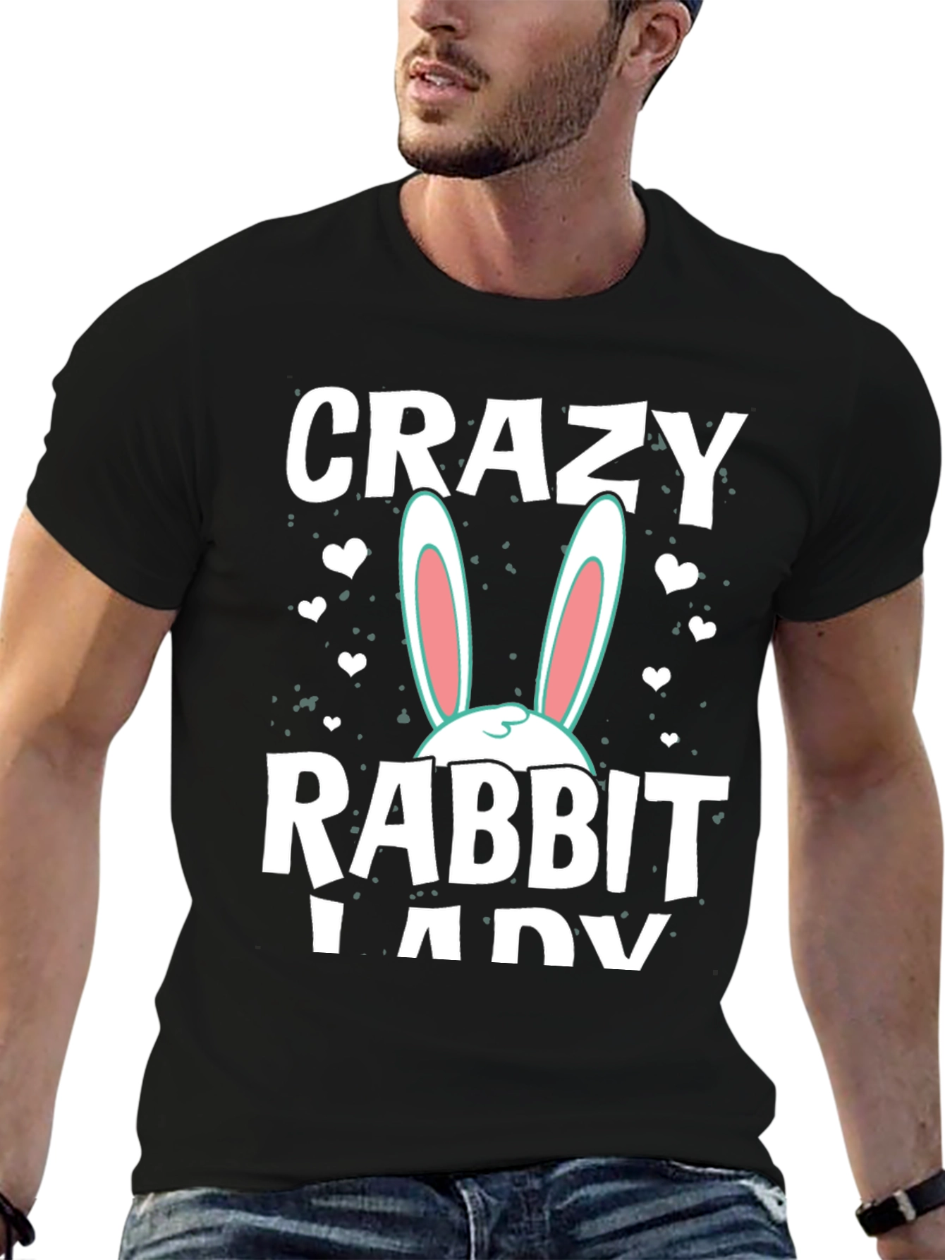 Crazy Rabbit Lady Graphic T-Shirt