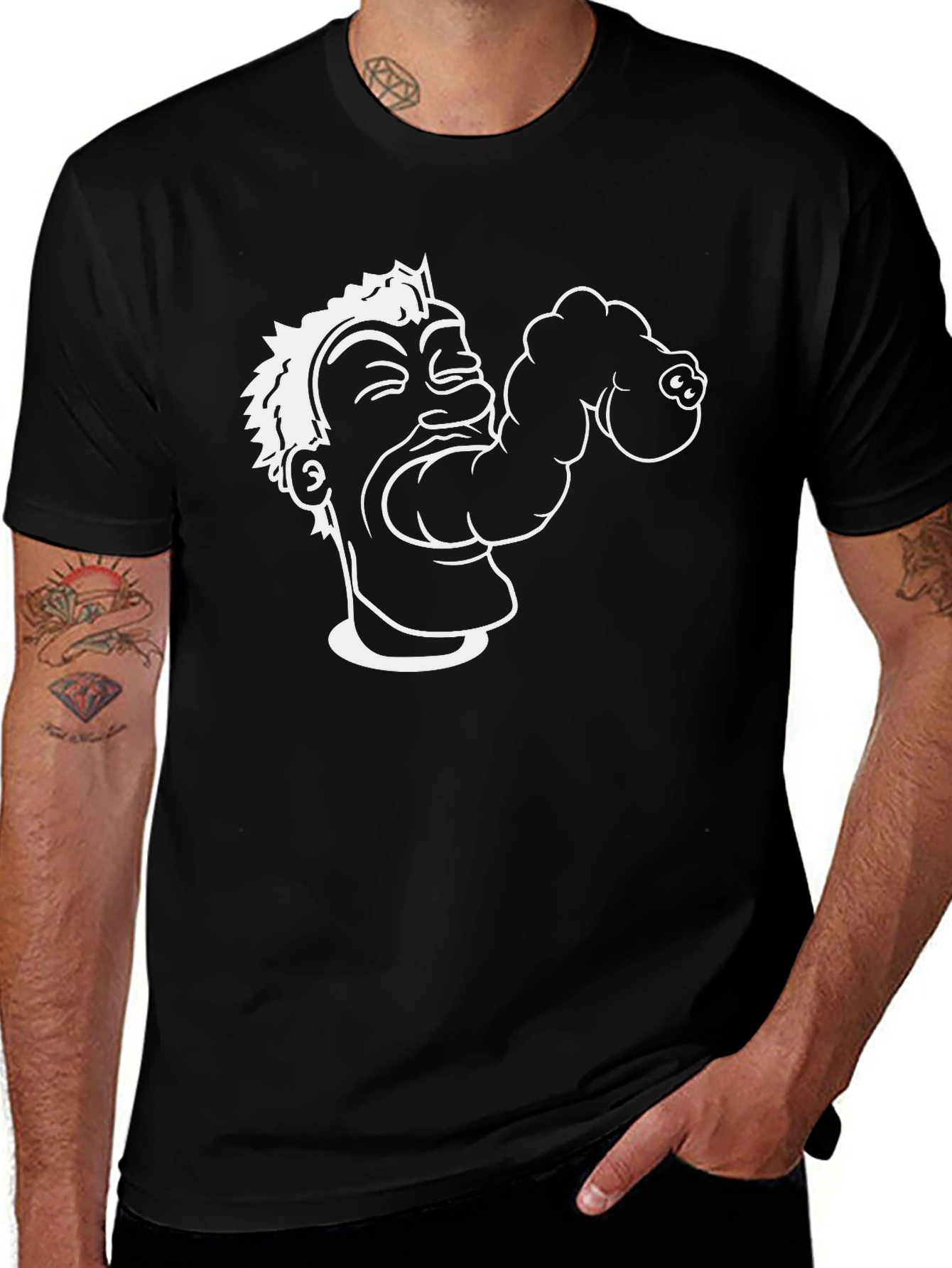 Funny Cartoon Face T-Shirt