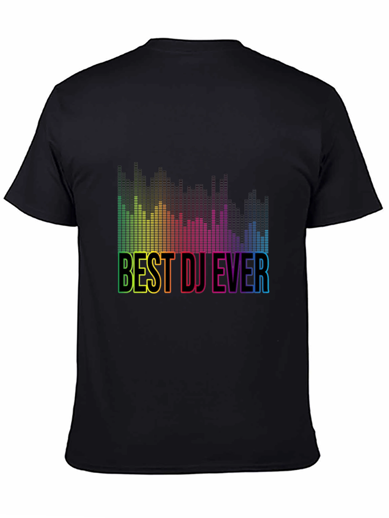 Best DJ Ever Rainbow Graphic T-Shirt