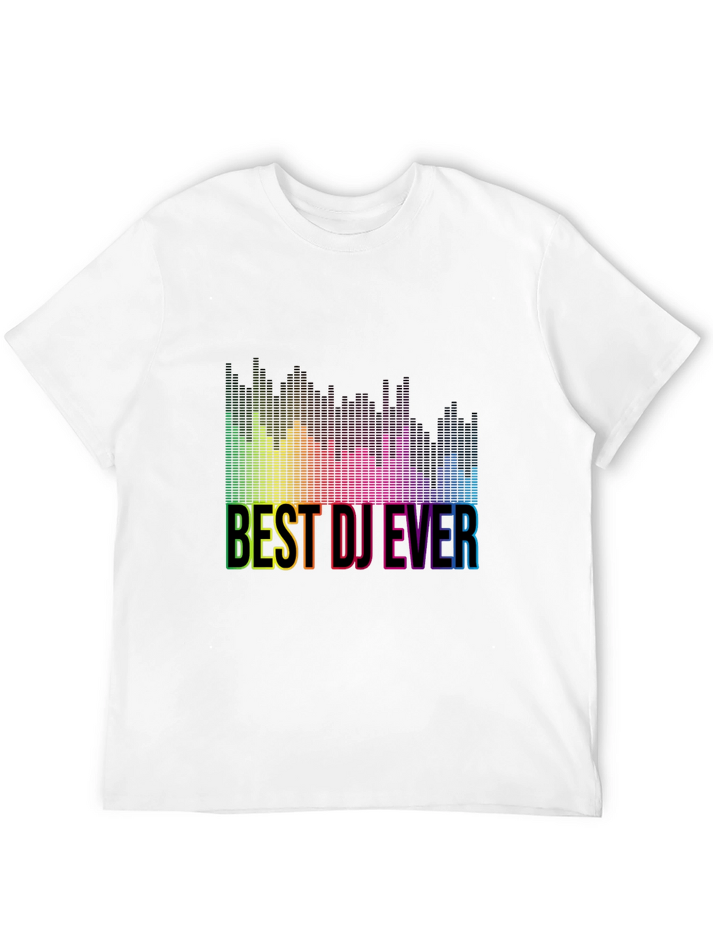 Best DJ Ever Rainbow Graphic T-Shirt