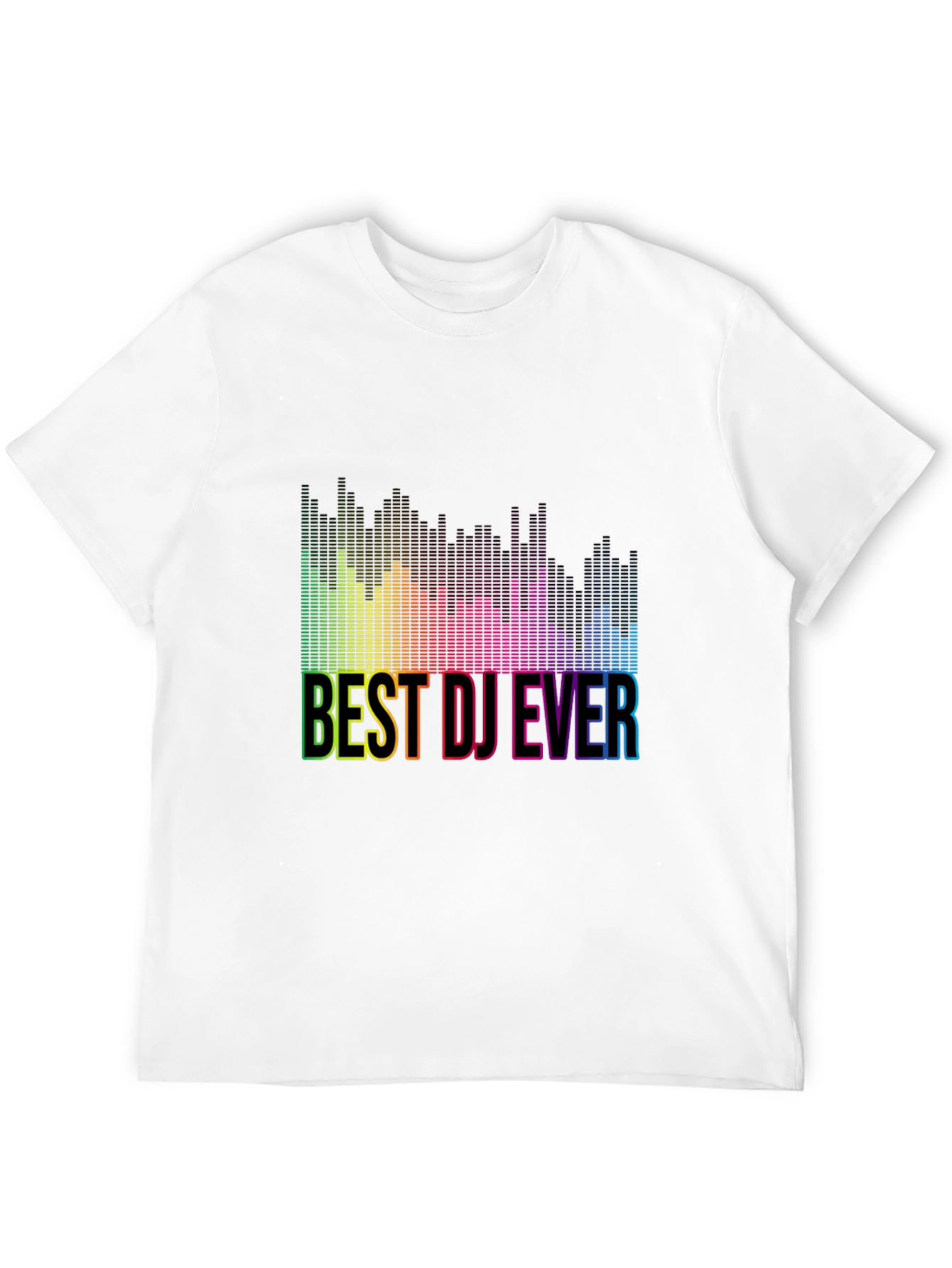 Best DJ Ever Rainbow Graphic T-Shirt