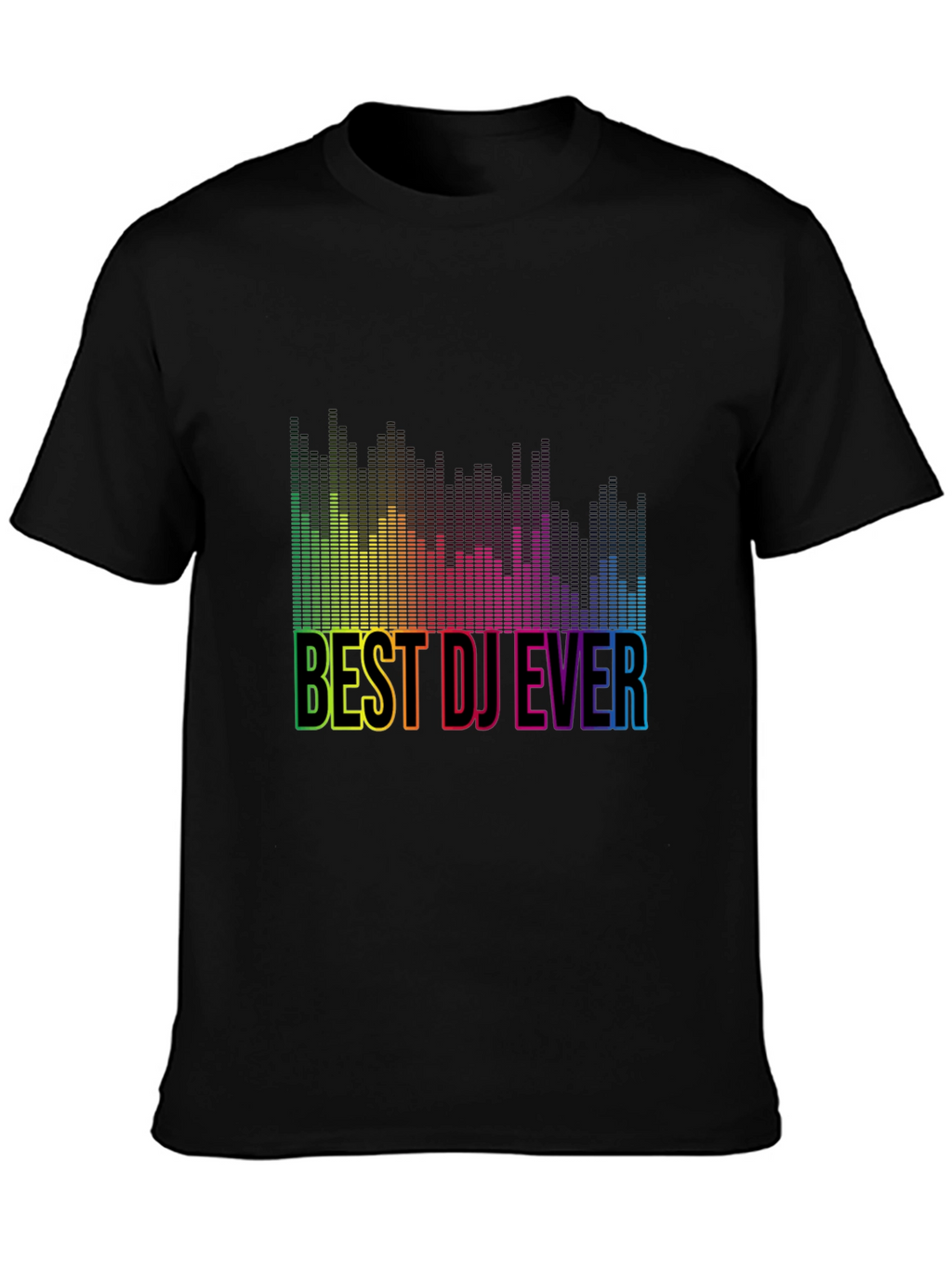 Best DJ Ever Rainbow Graphic T-Shirt