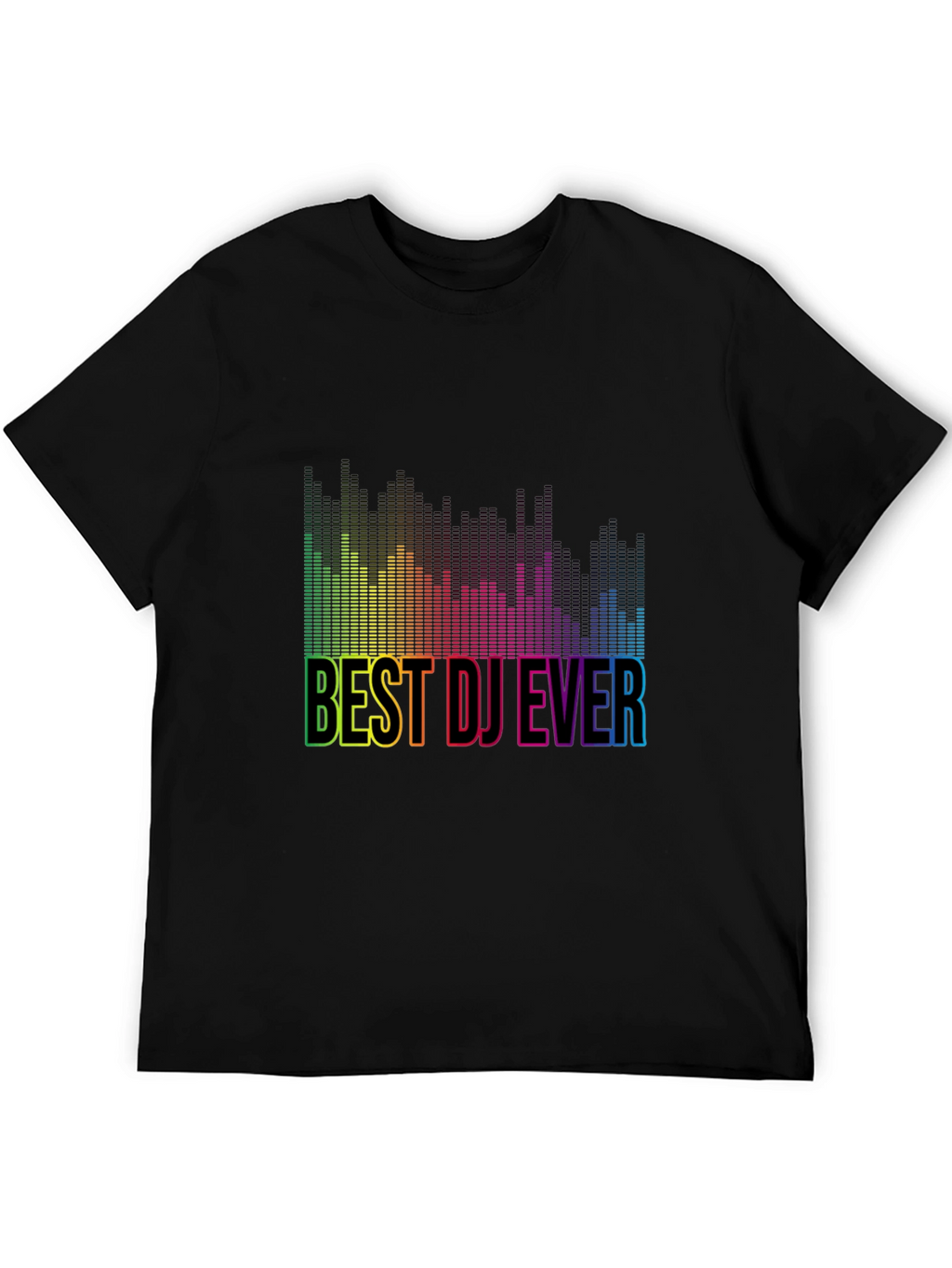 Best DJ Ever Rainbow Graphic T-Shirt