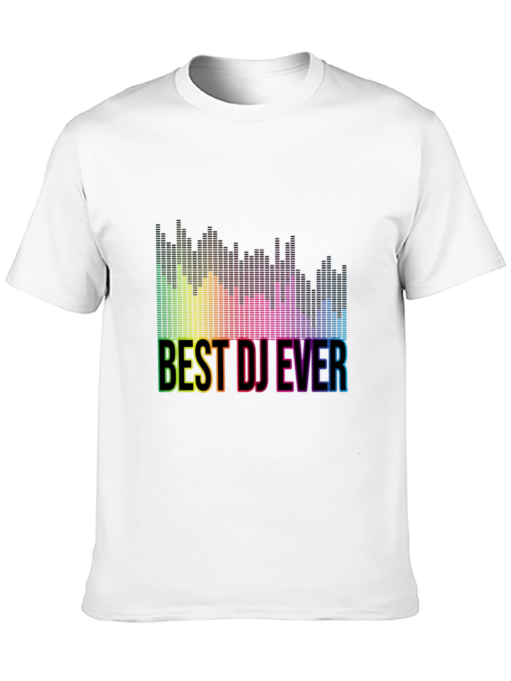 Best DJ Ever Rainbow Graphic T-Shirt
