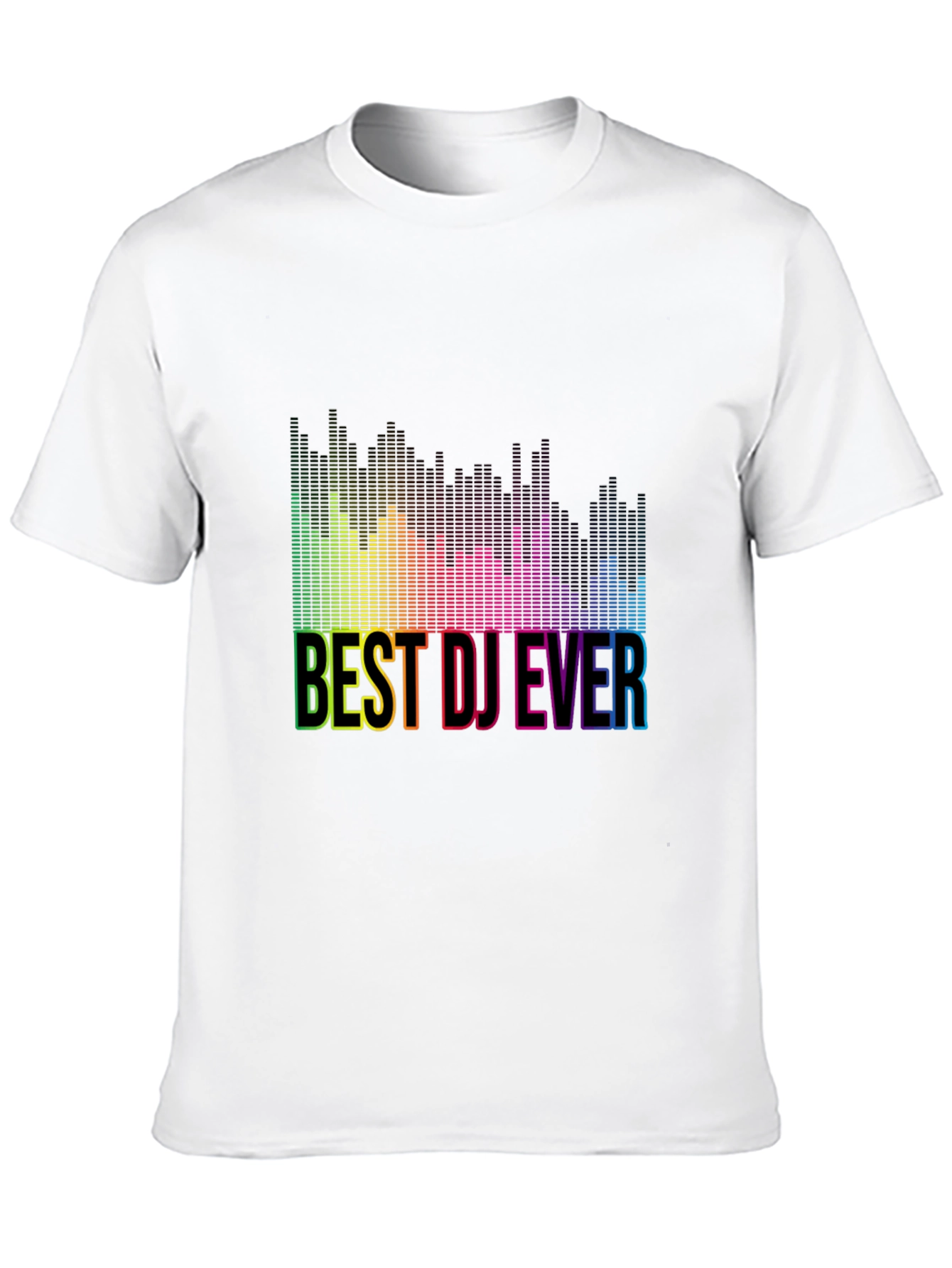 Best DJ Ever Rainbow Graphic T-Shirt