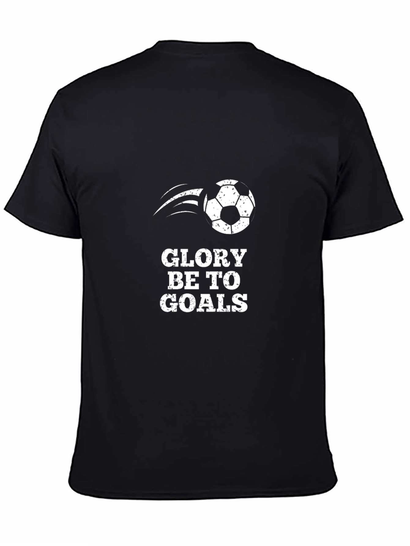 Glory Be To Goals Soccer Graphic Tee - Black